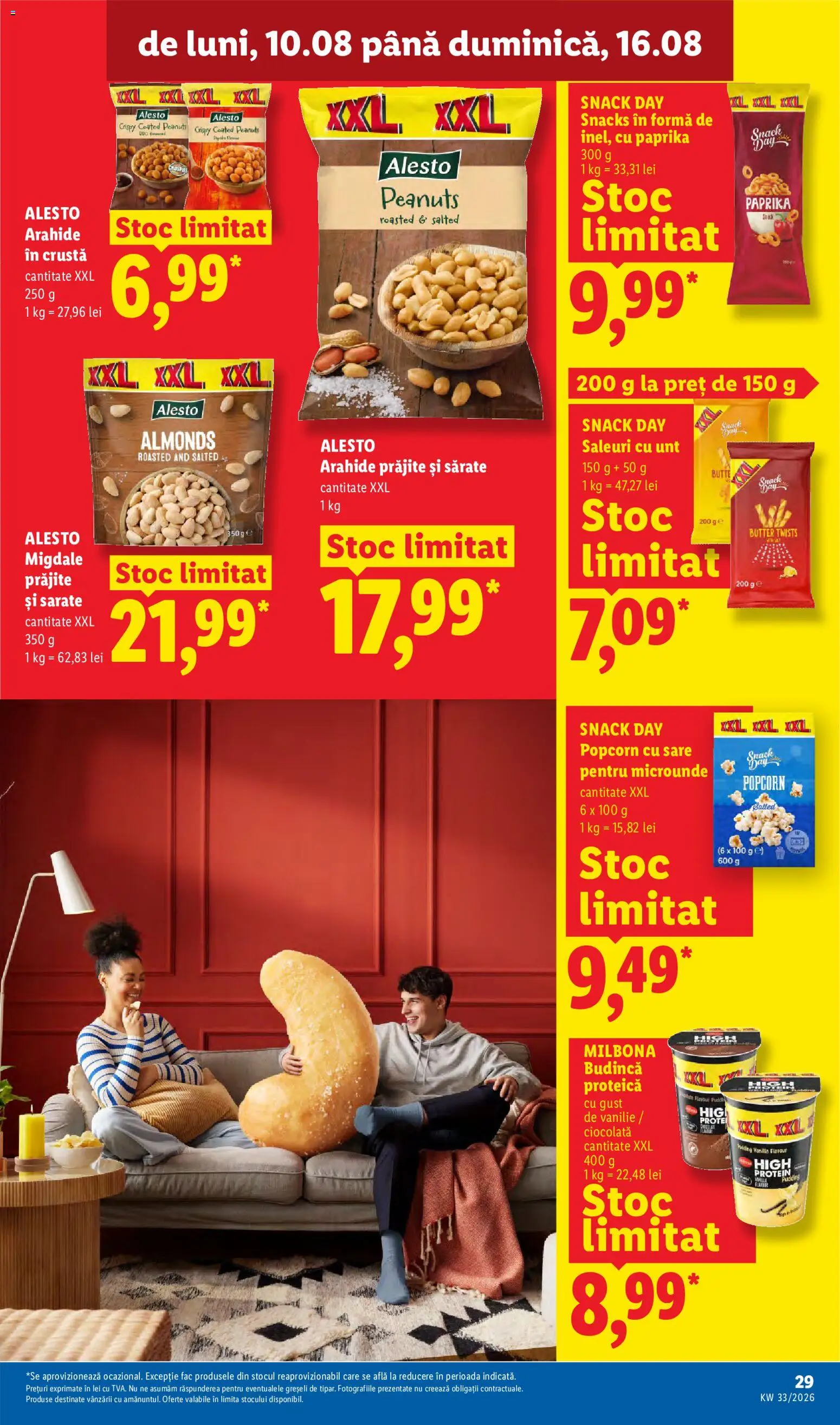 Catalog LIDL 10 - 15 August 2026 | Pagina 29 | Produse: Migdale, Unt, Ciocolată, Sare