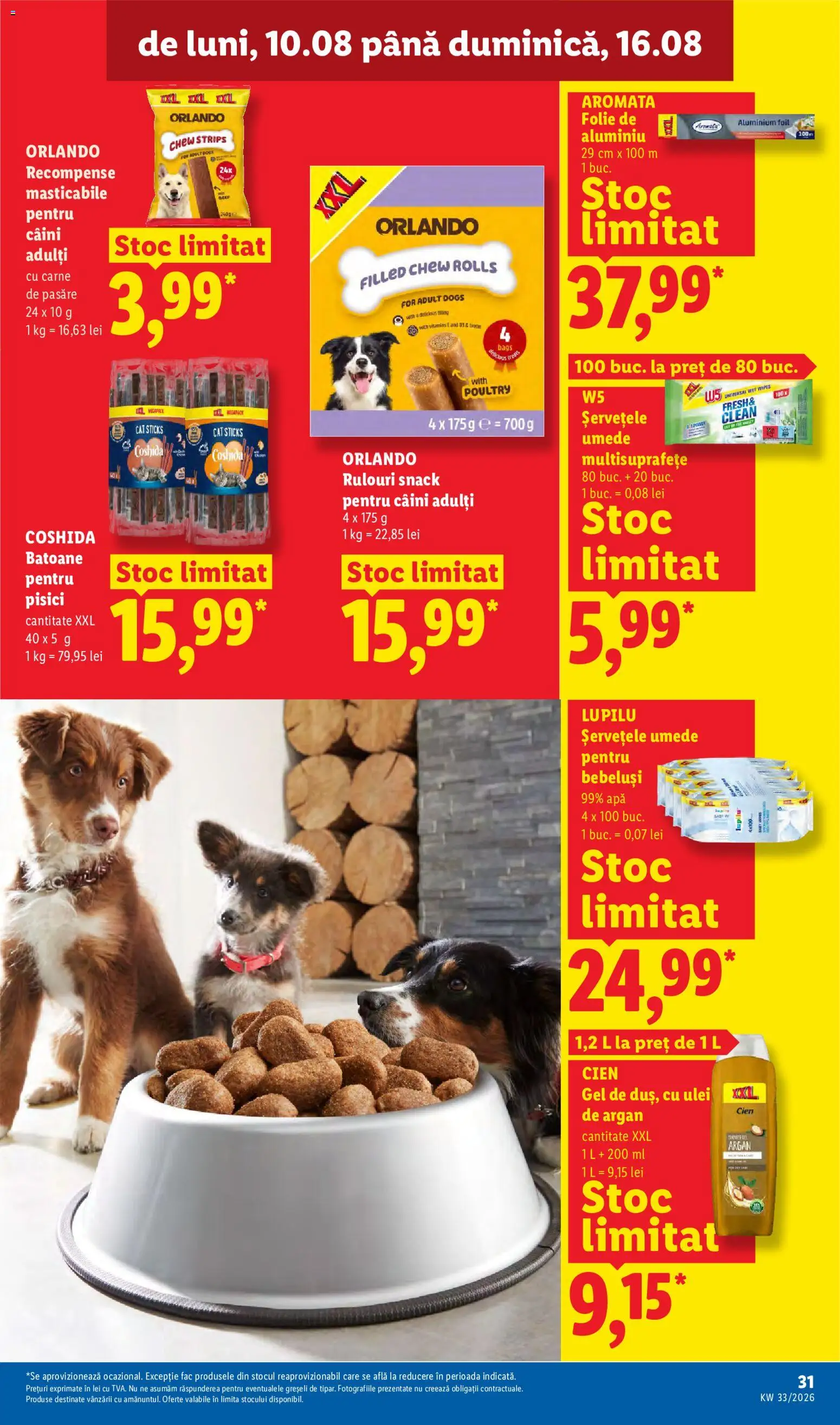 Catalog LIDL 10 - 15 August 2026 | Pagina 31 | Produse: Pomelo, Ulei, Șervețele umede, Apă