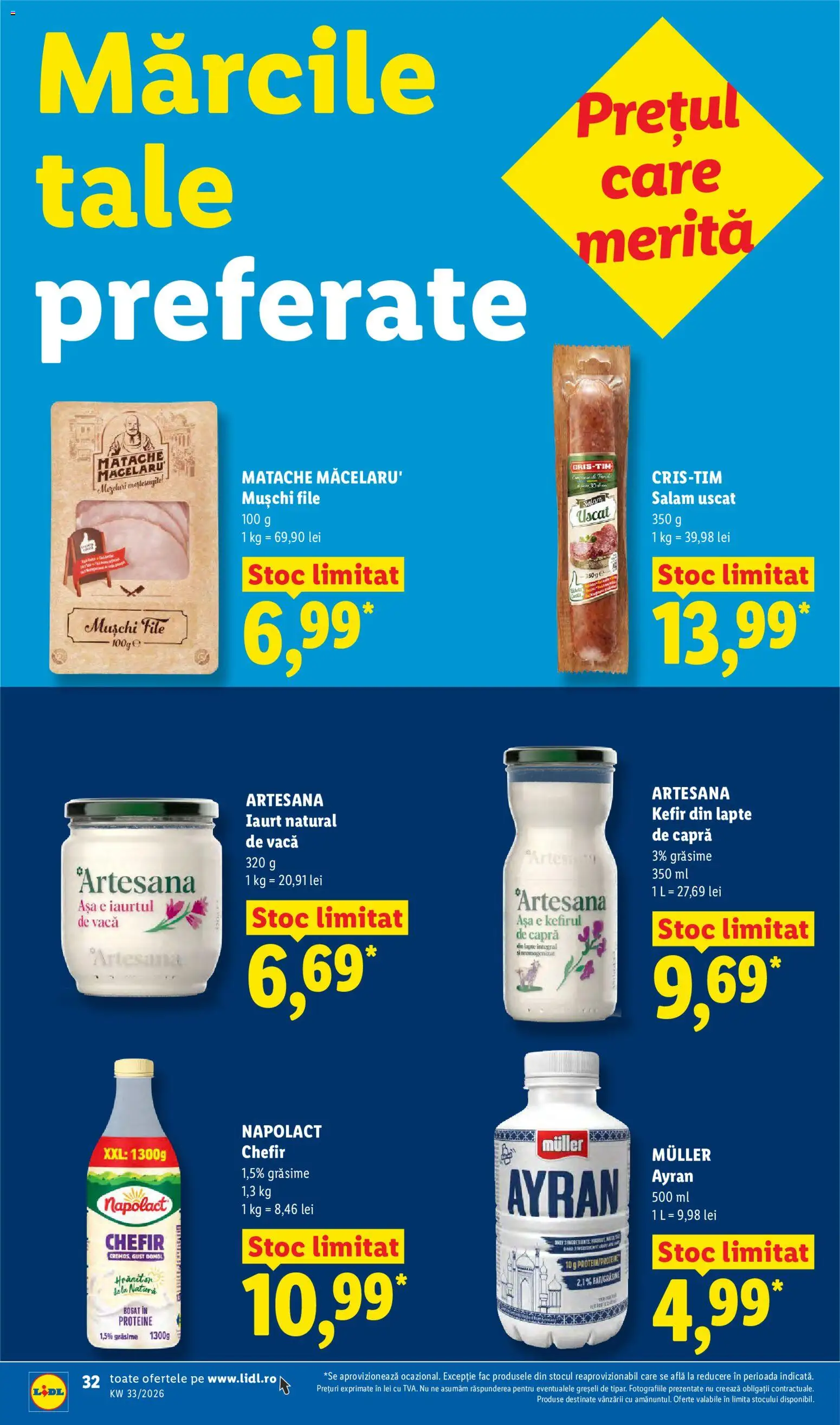 Catalog LIDL 10 - 15 August 2026 | Pagina 32 | Produse: Masaüstü kılıfı, Lapte, Iaurt, Kefir