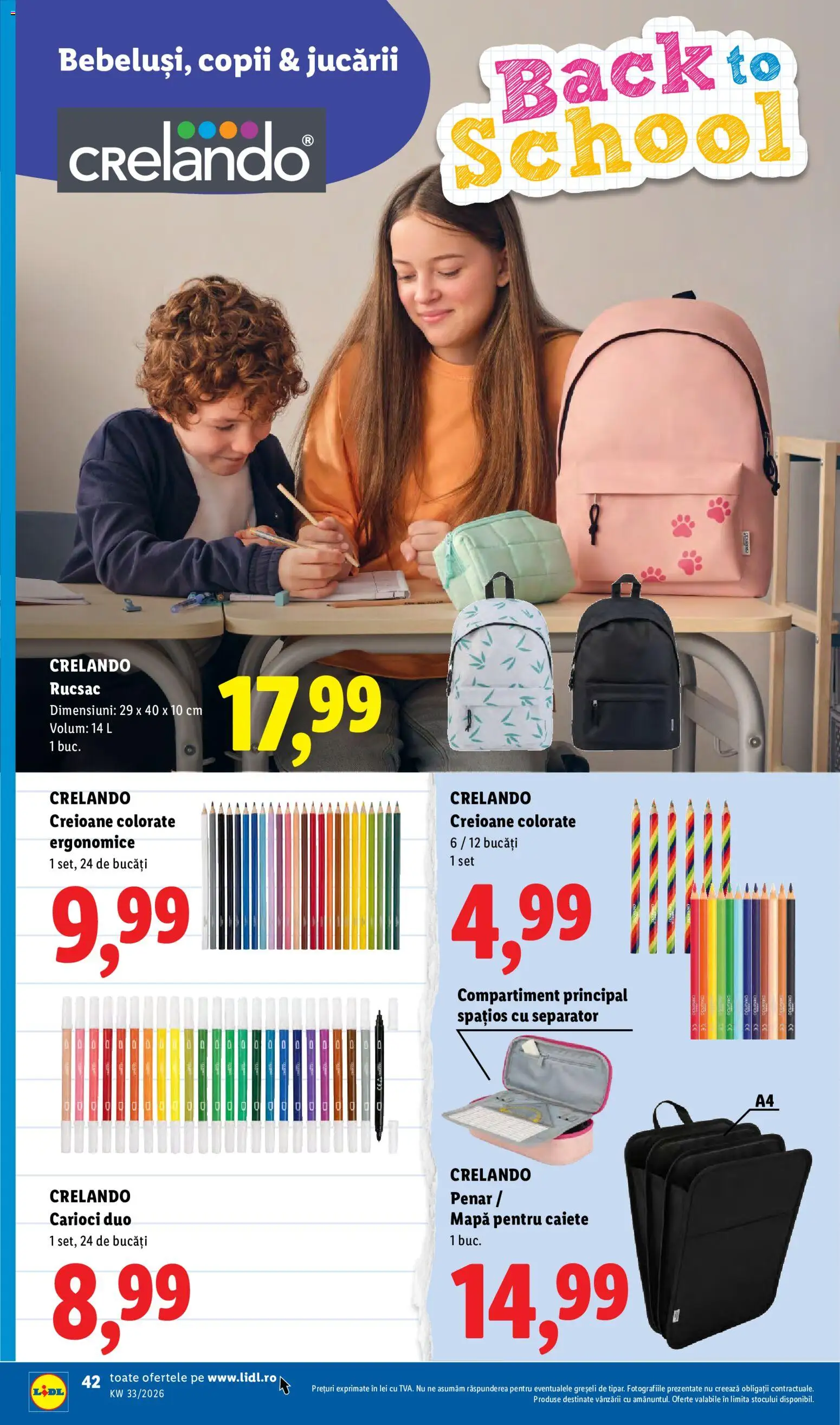 Catalog LIDL 10 - 15 August 2026 | Pagina 42 | Produse: Rucsac