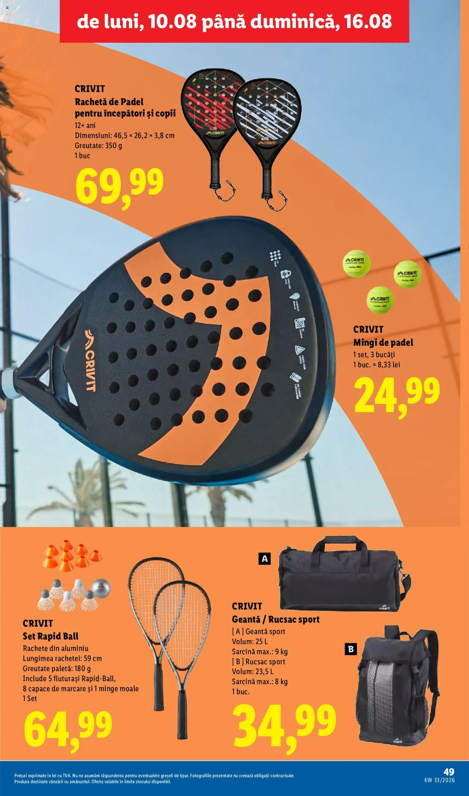 Catalog LIDL 10 - 15 August 2026 | Pagina 49 | Produse: Geantă, Rucsac
