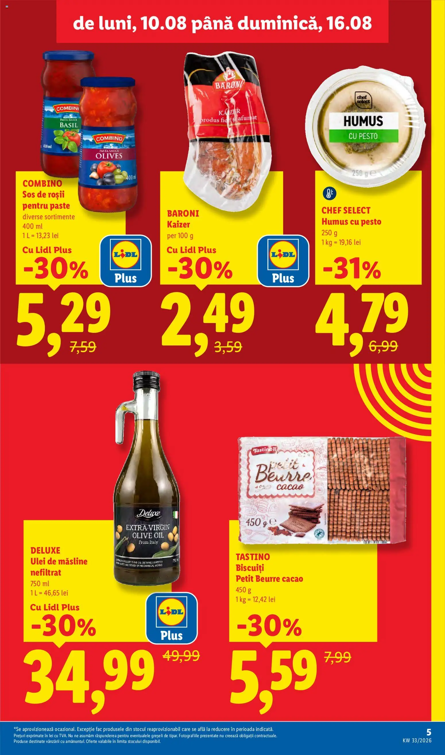 Catalog LIDL 10 - 15 August 2026 | Pagina 5 | Produse: Brokoli, Roșii, Cacao, Sos