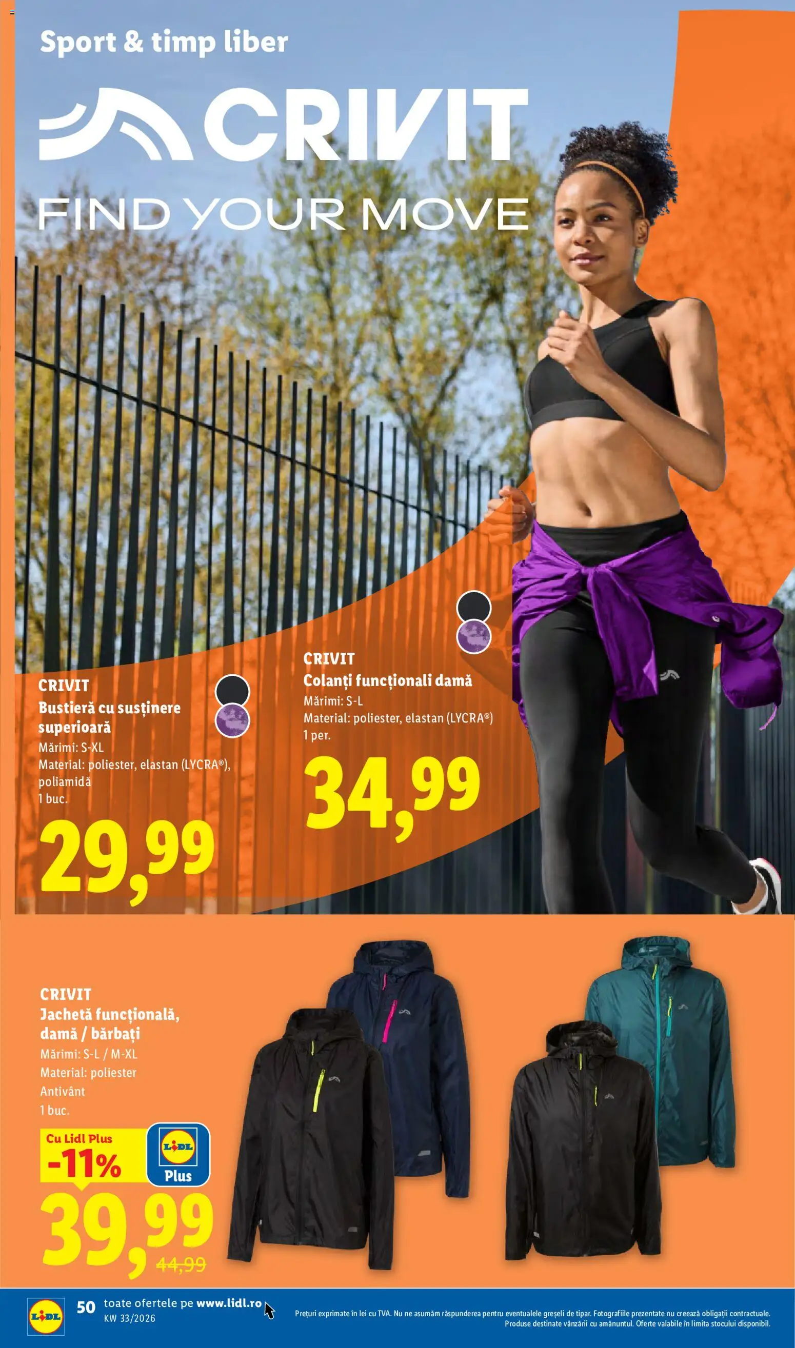 Catalog LIDL 10 - 15 August 2026 | Pagina 50 | Produse: Jachetă, Bustieră, Colanți