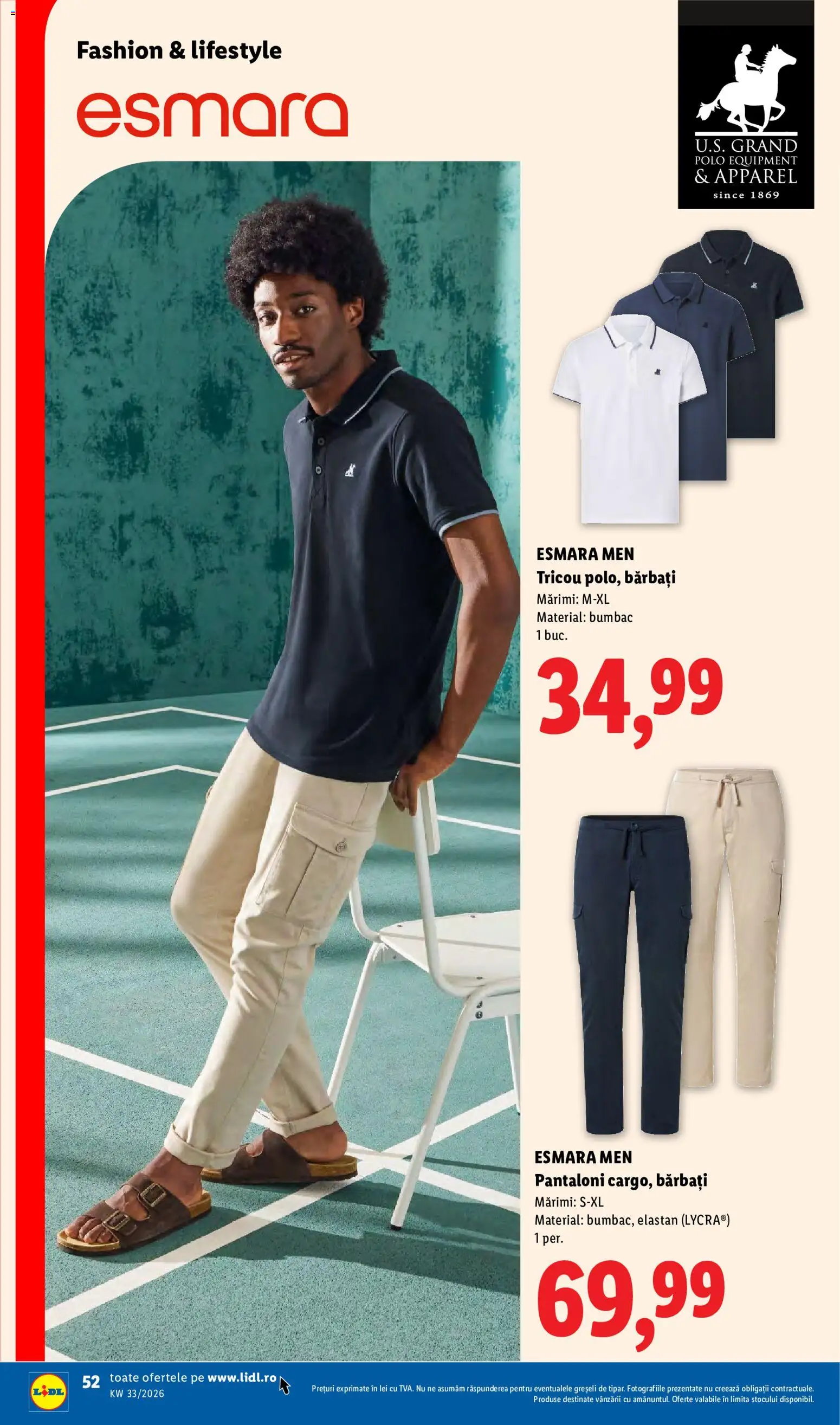 Catalog LIDL 10 - 15 August 2026 | Pagina 52 | Produse: Tricou, Pantaloni