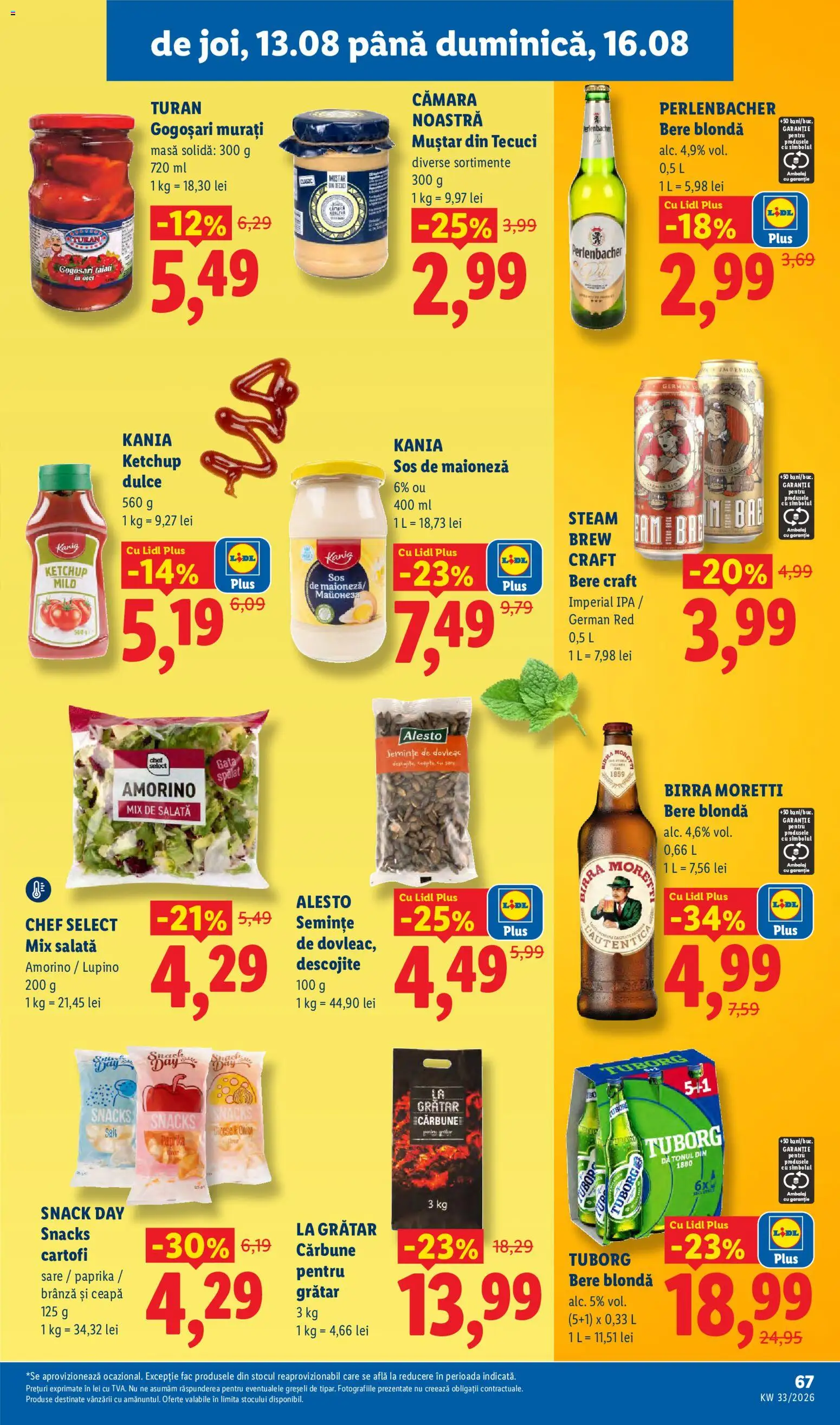 Catalog LIDL 10 - 15 August 2026 | Pagina 67 | Produse: Semințe, Muștar, Salată, Cartofi