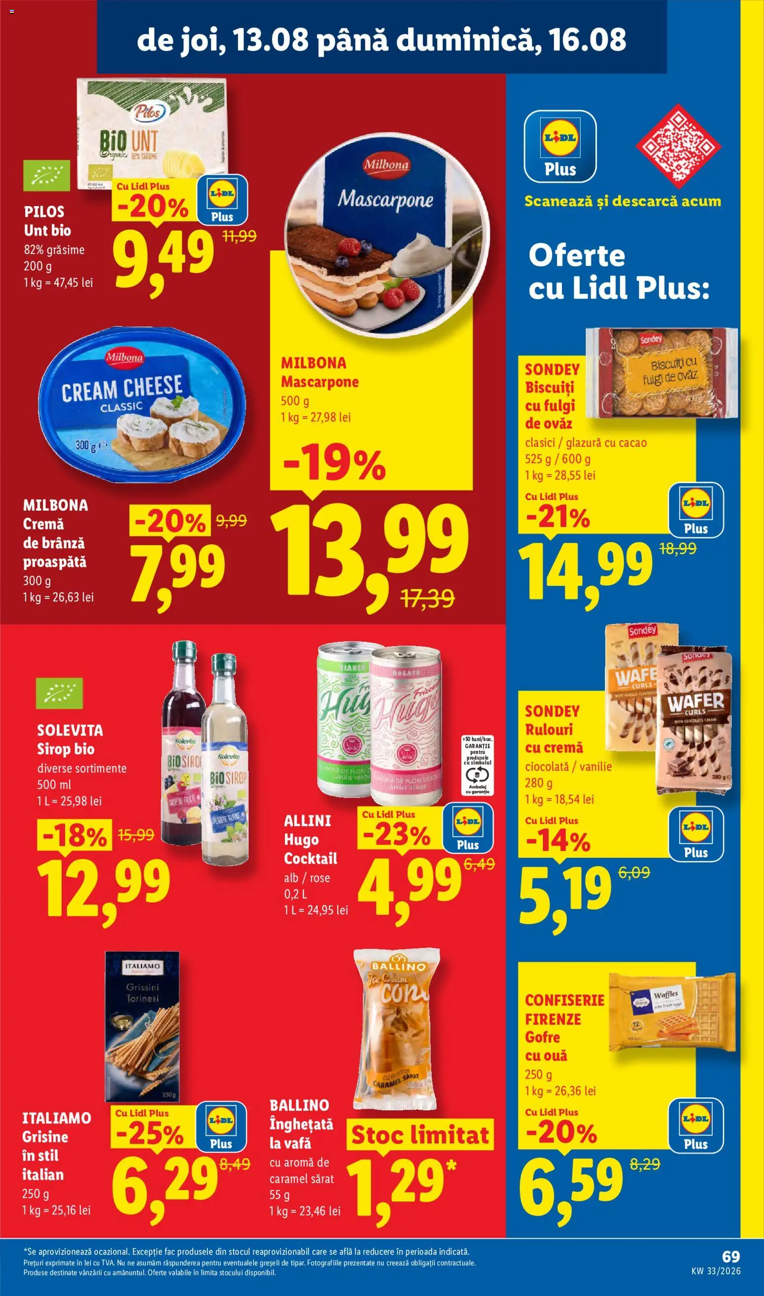 Catalog LIDL 10 - 15 August 2026 | Pagina 69 | Produse: Cremă de brânză, Kanca, Biscuiți, Înghețată