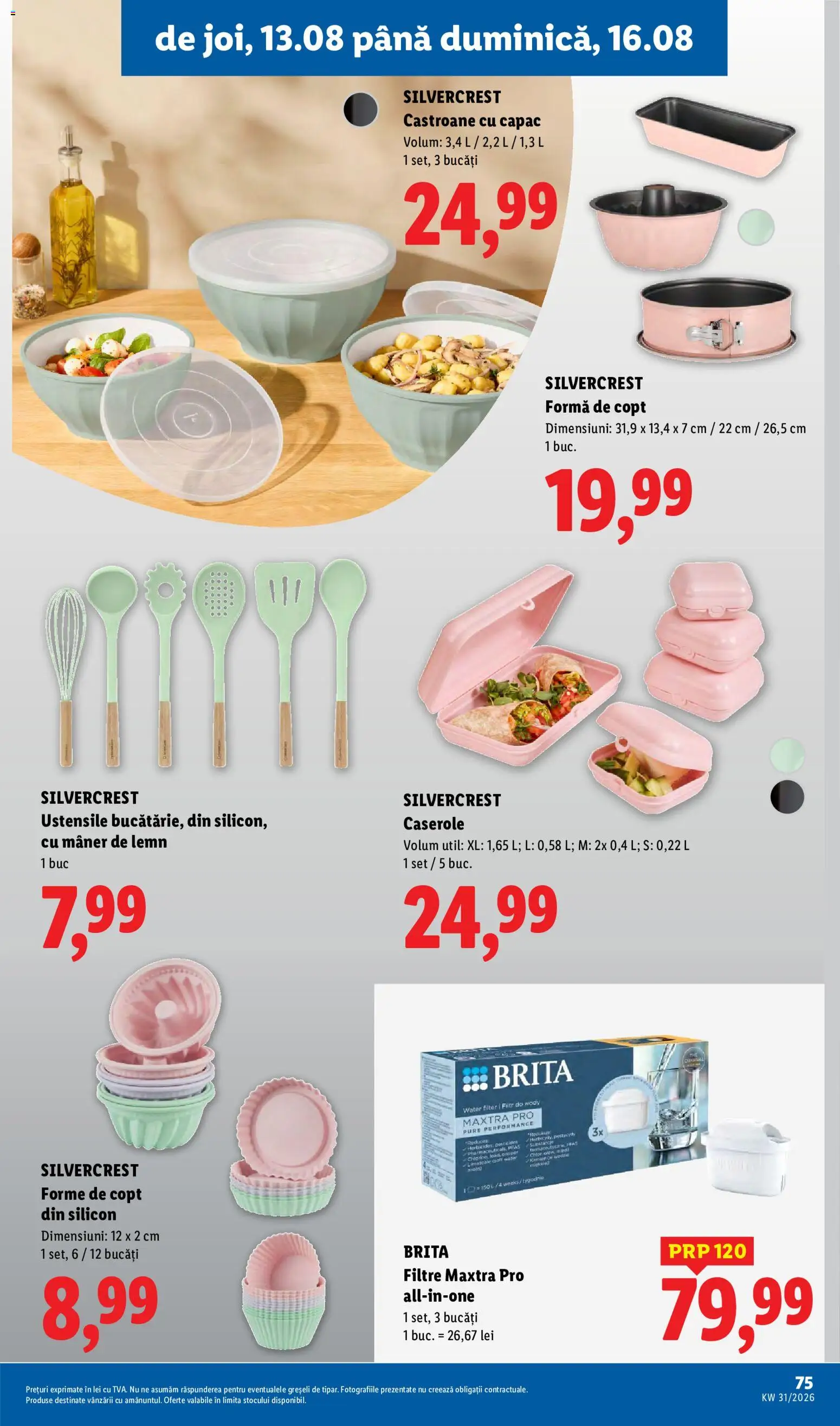 Catalog LIDL 10 - 15 August 2026 | Pagina 75 | Produse: Caserole, Mâner