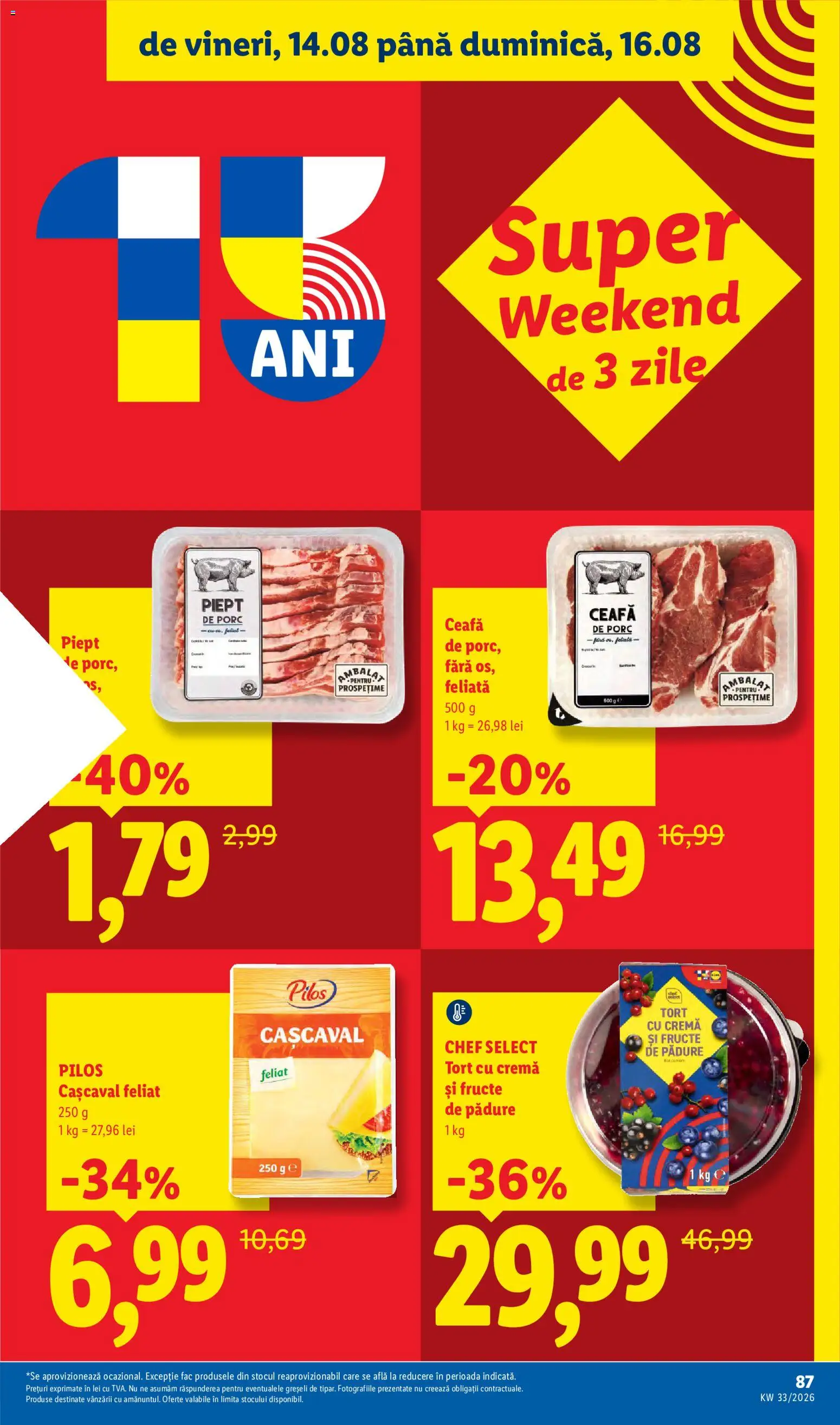 Catalog LIDL 10 - 15 August 2026 | Pagina 87 | Produse: Cașcaval, Tort, Cremă, Fructe