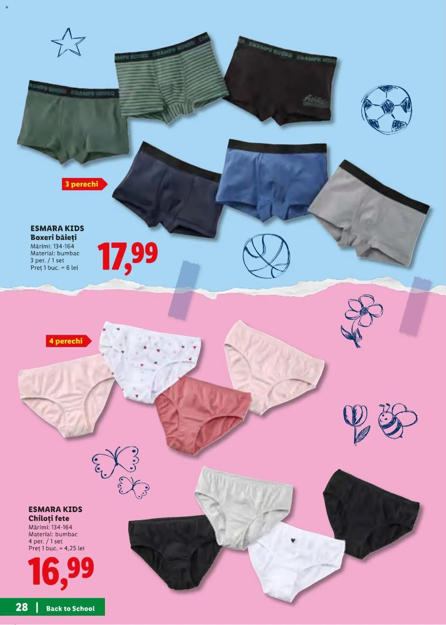Catalog LIDL 10 - 29 August 2026 | Pagina 28 | Produse: Chiloți, Boxeri
