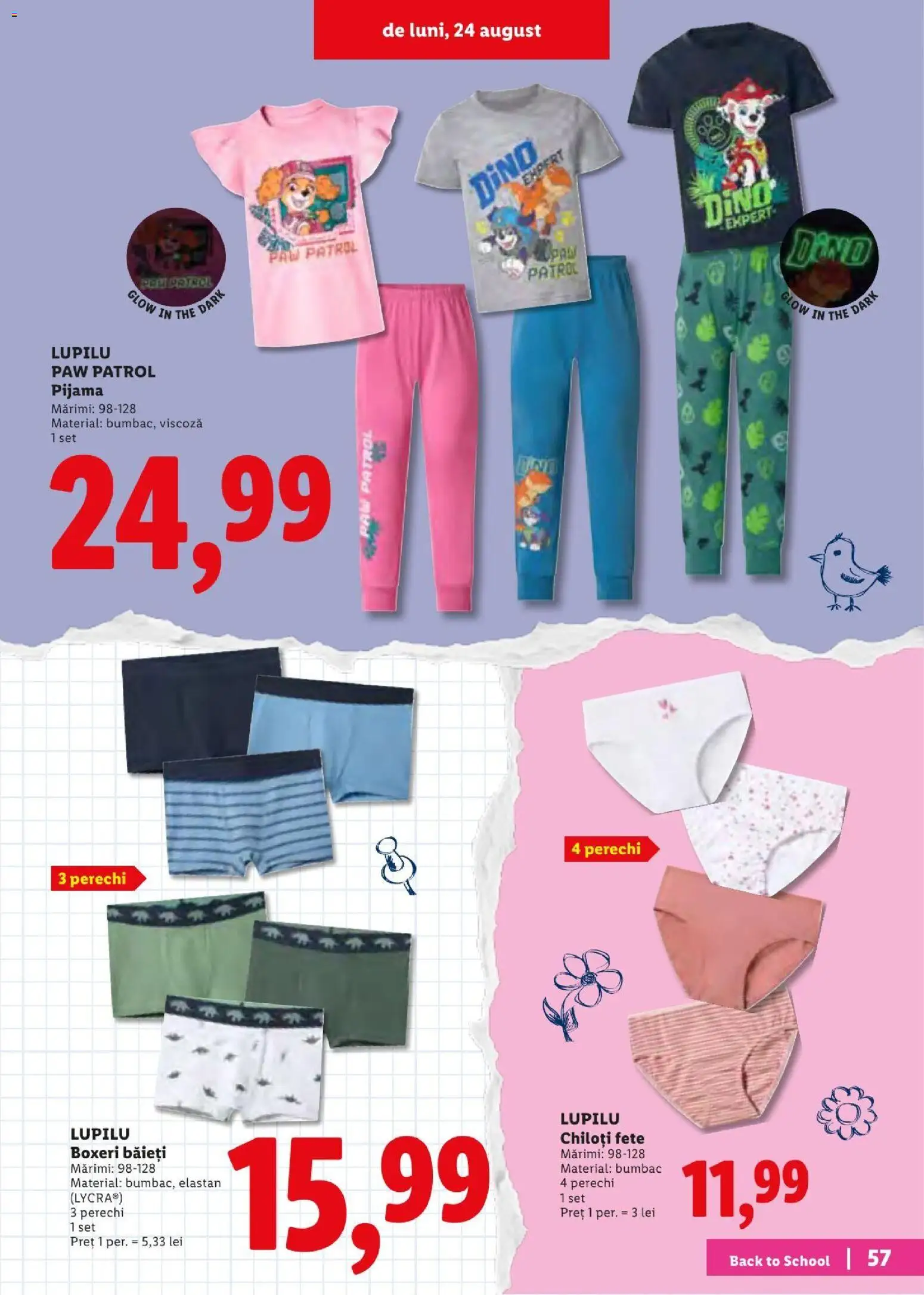 Catalog LIDL 10 - 29 August 2026 | Pagina 57 | Produse: Chiloți, Boxeri