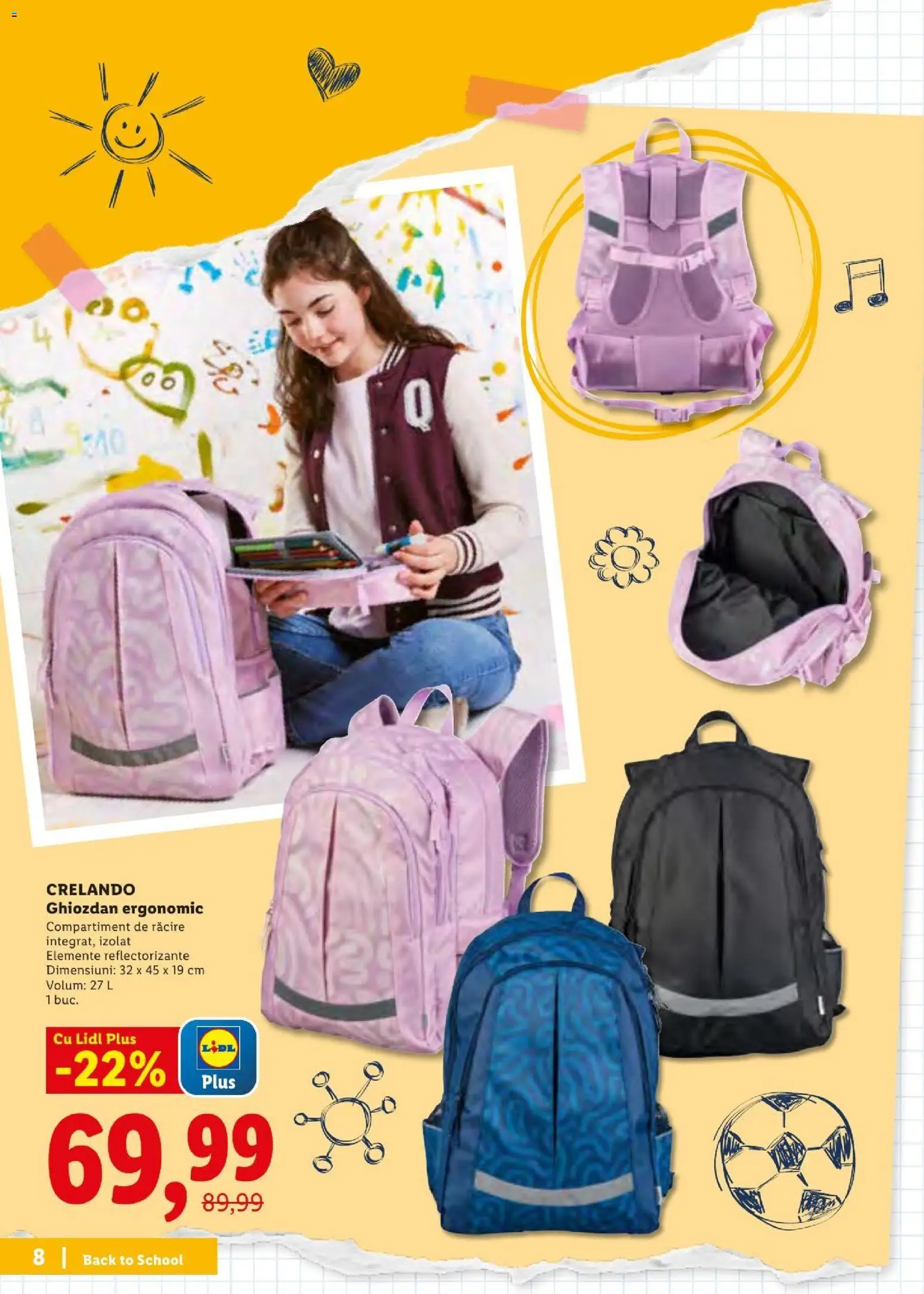 Catalog LIDL 10 - 29 August 2026 | Pagina 8 | Produse: Ghiozdan