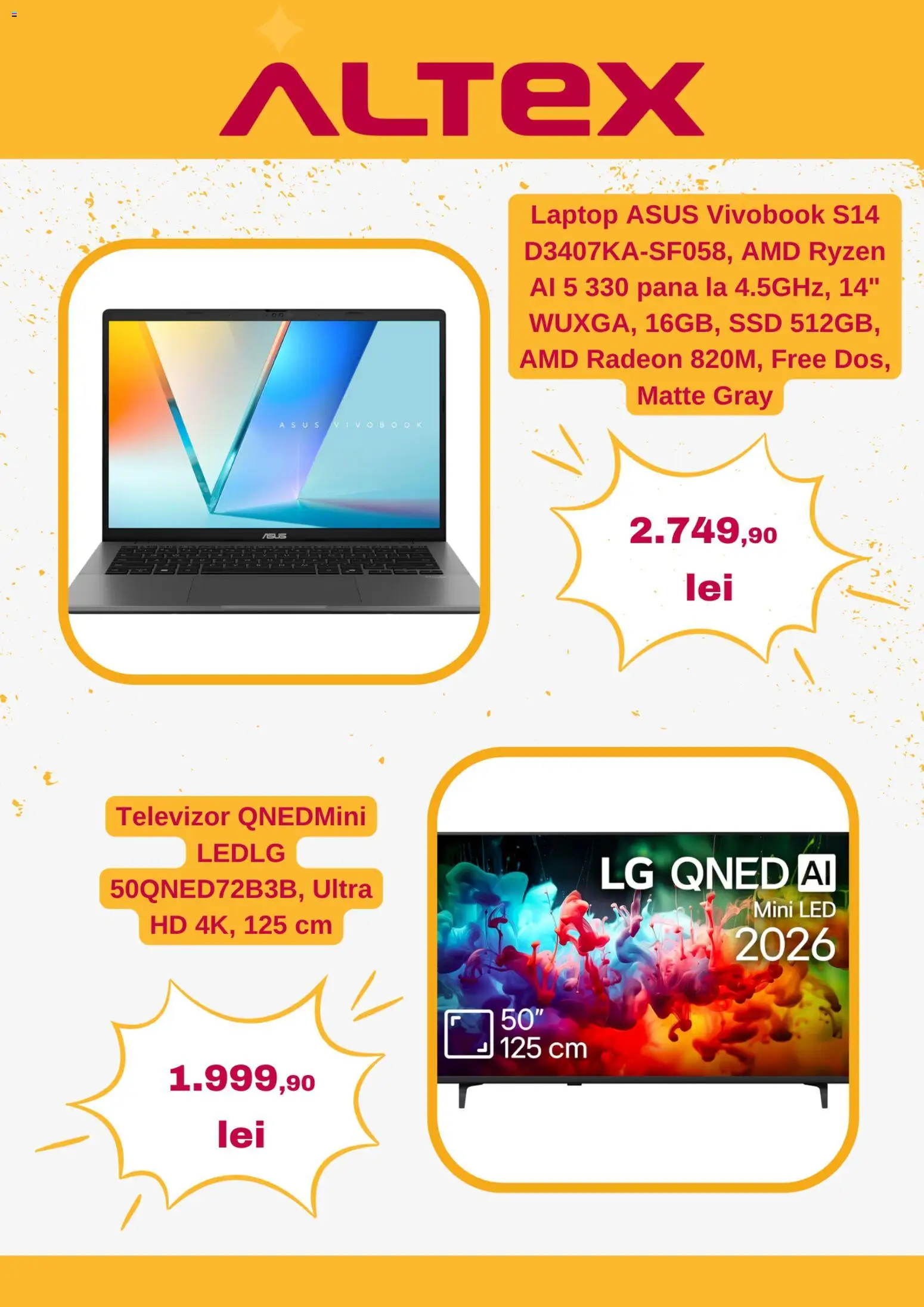 Catalog Altex 20 - 25 August 2026 | Pagina 3 | Produse: Laptop, Televizor, LED