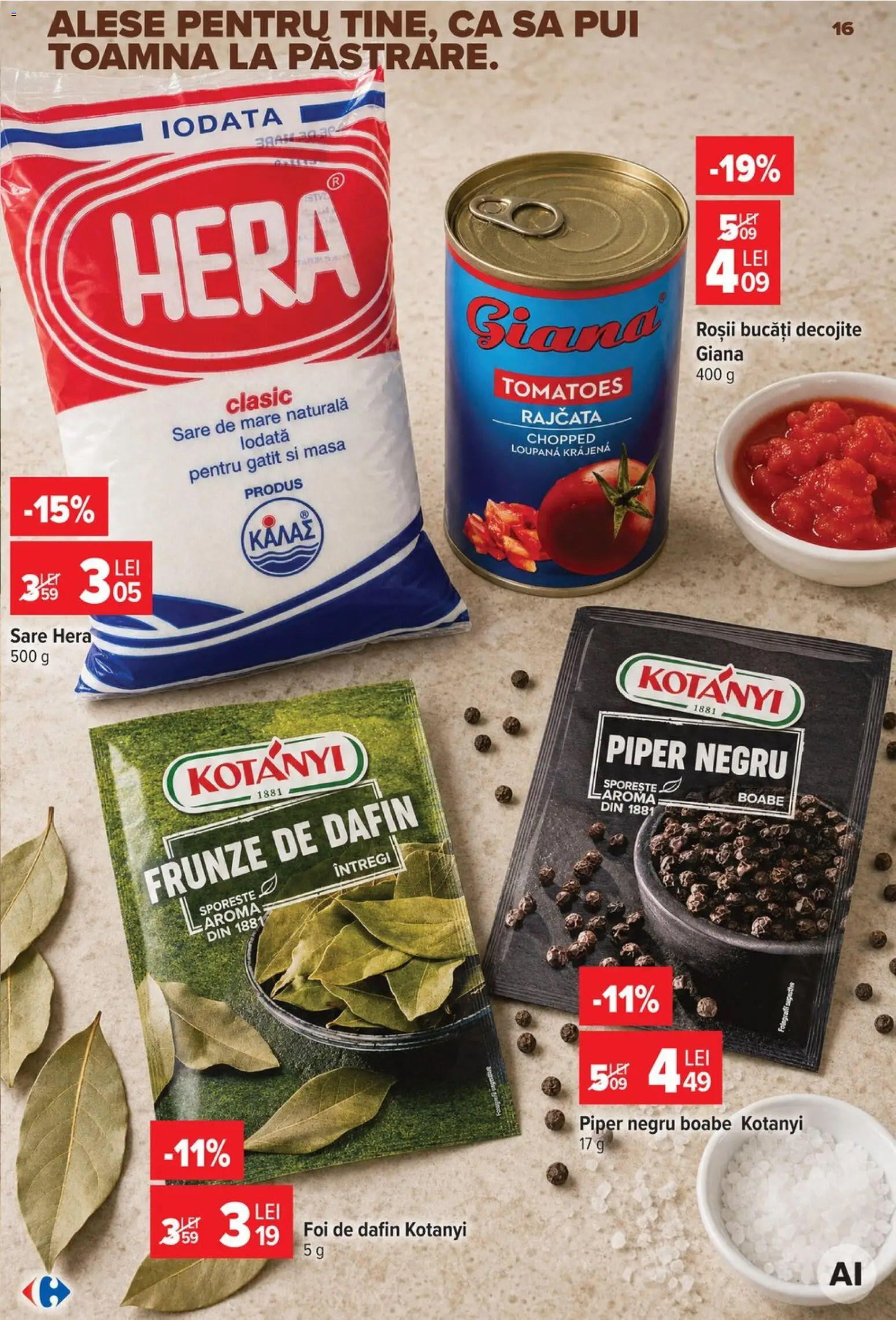 Catalog Carrefour 19 - 24 August 2026 | Pagina 16 | Produse: Masă, Pui, Roșii, Sare