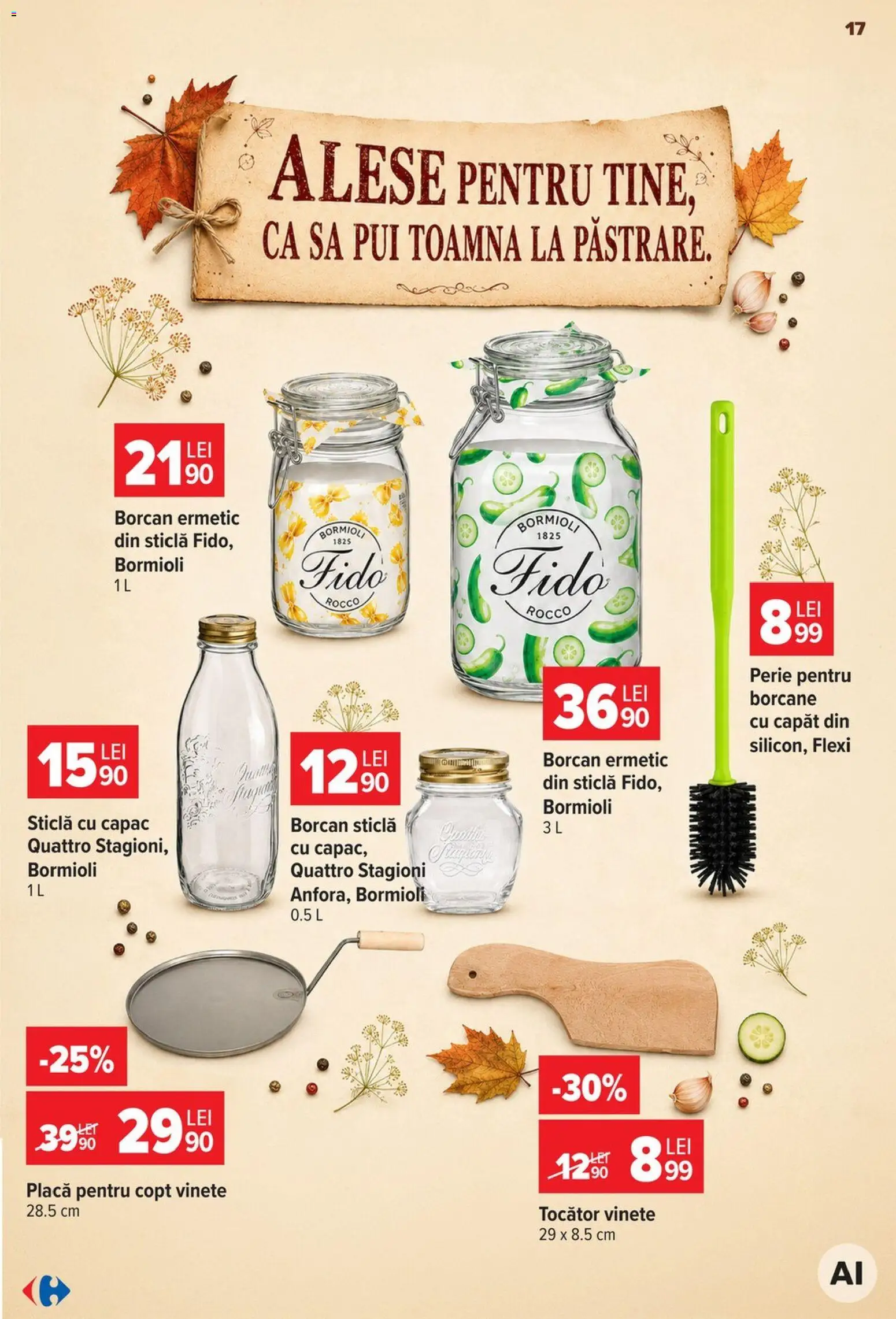Catalog Carrefour 19 - 24 August 2026 | Pagina 17 | Produse: Pui, Borcan, Sticla cu capac, Tocător