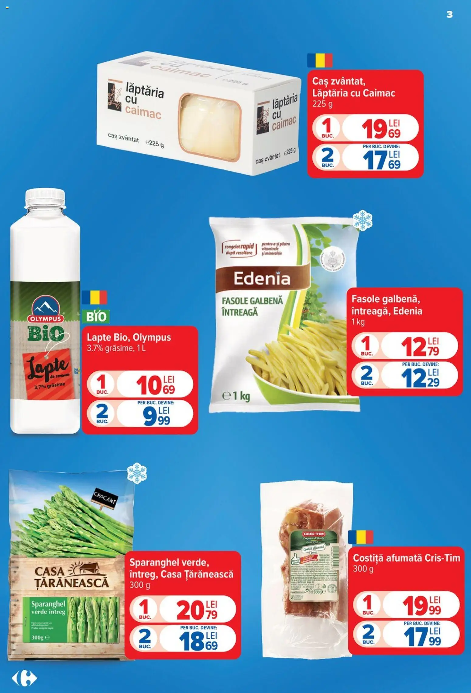 Catalog Carrefour 19 - 24 August 2026 | Pagina 3 | Produse: Lapte