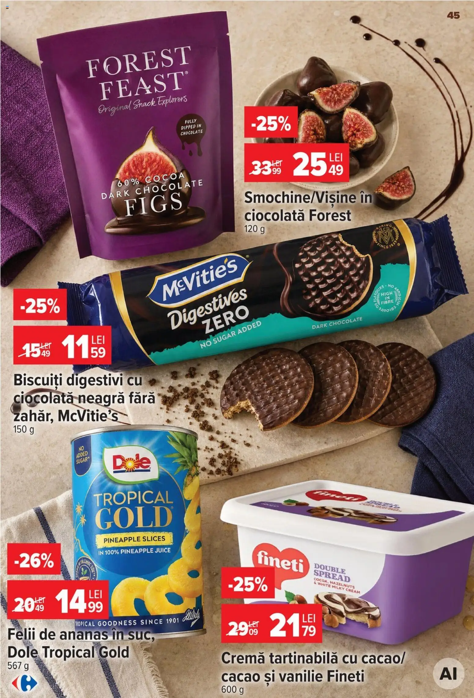 Catalog Carrefour 19 - 24 August 2026 | Pagina 45 | Produse: Zero, Cremă, Ananas, Cacao