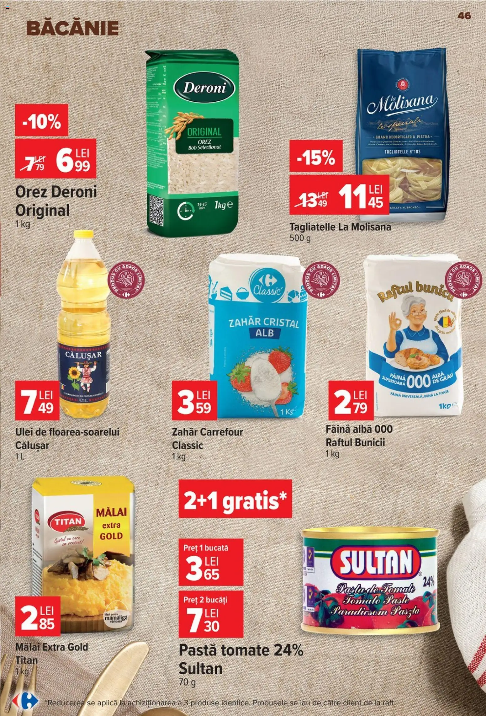 Catalog Carrefour 19 - 24 August 2026 | Pagina 46 | Produse: Alba, Raft, Pastă de tomate, Zahăr