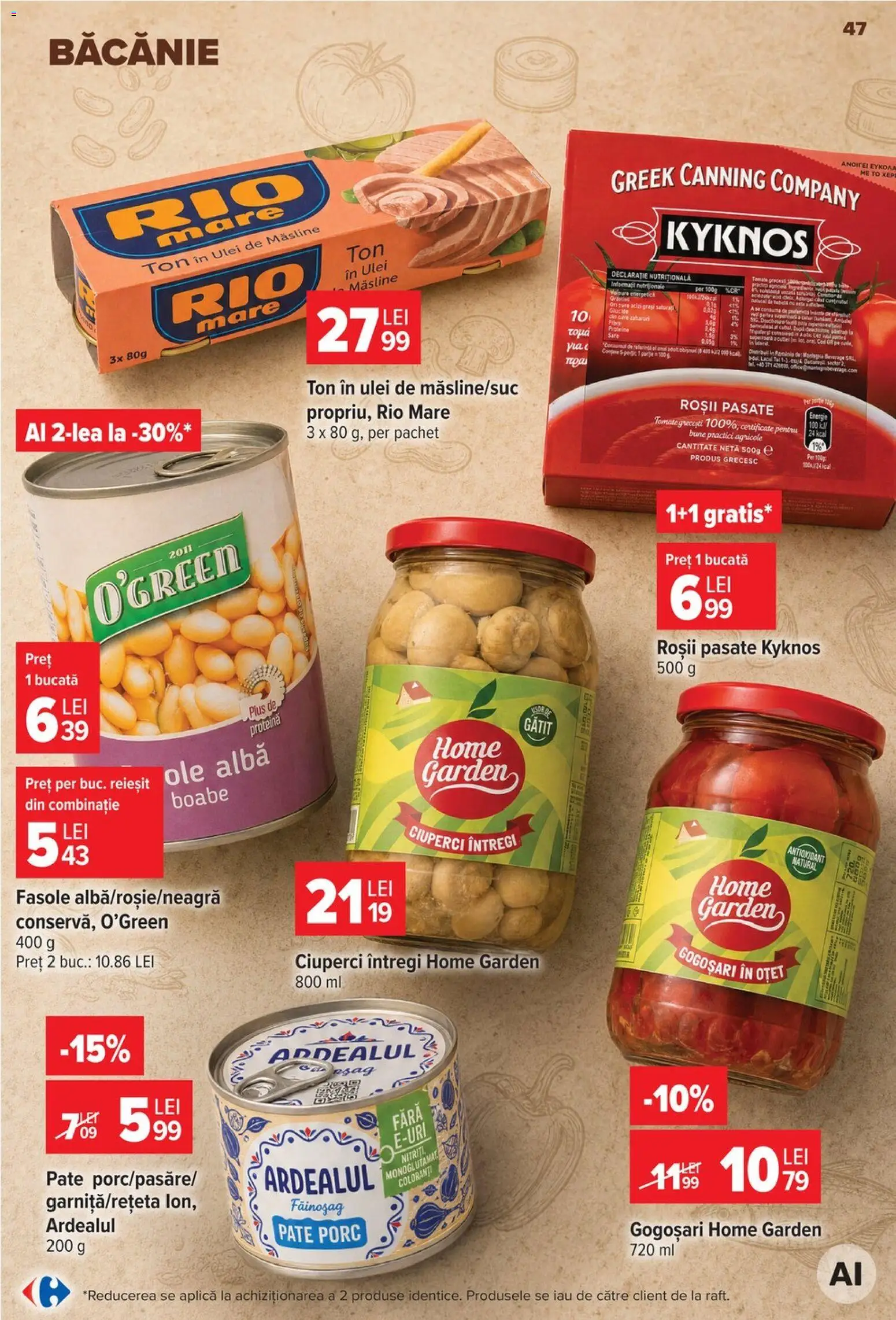 Catalog Carrefour 19 - 24 August 2026 | Pagina 47 | Produse: Proteine, Alba, Aplică, Roșii