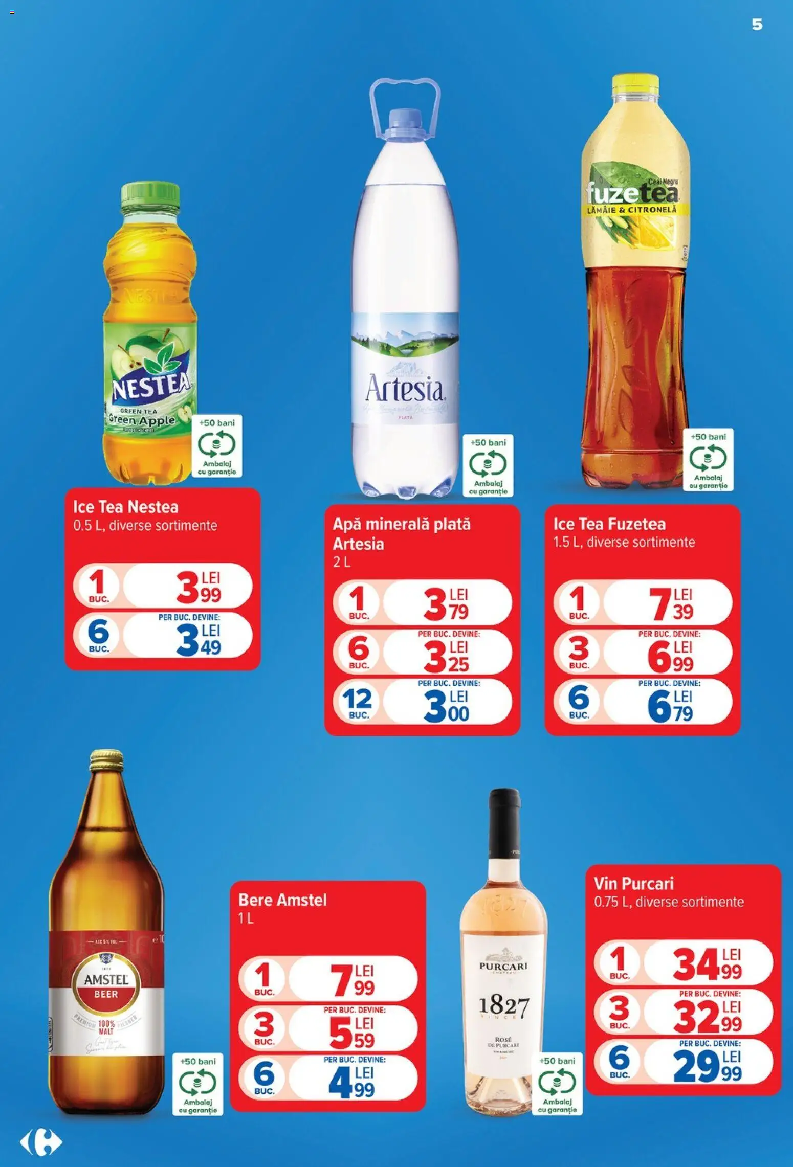 Catalog Carrefour 19 - 24 August 2026 | Pagina 5 | Produse: Apa minerala plata, Apa minerala, Apple, Lămâie