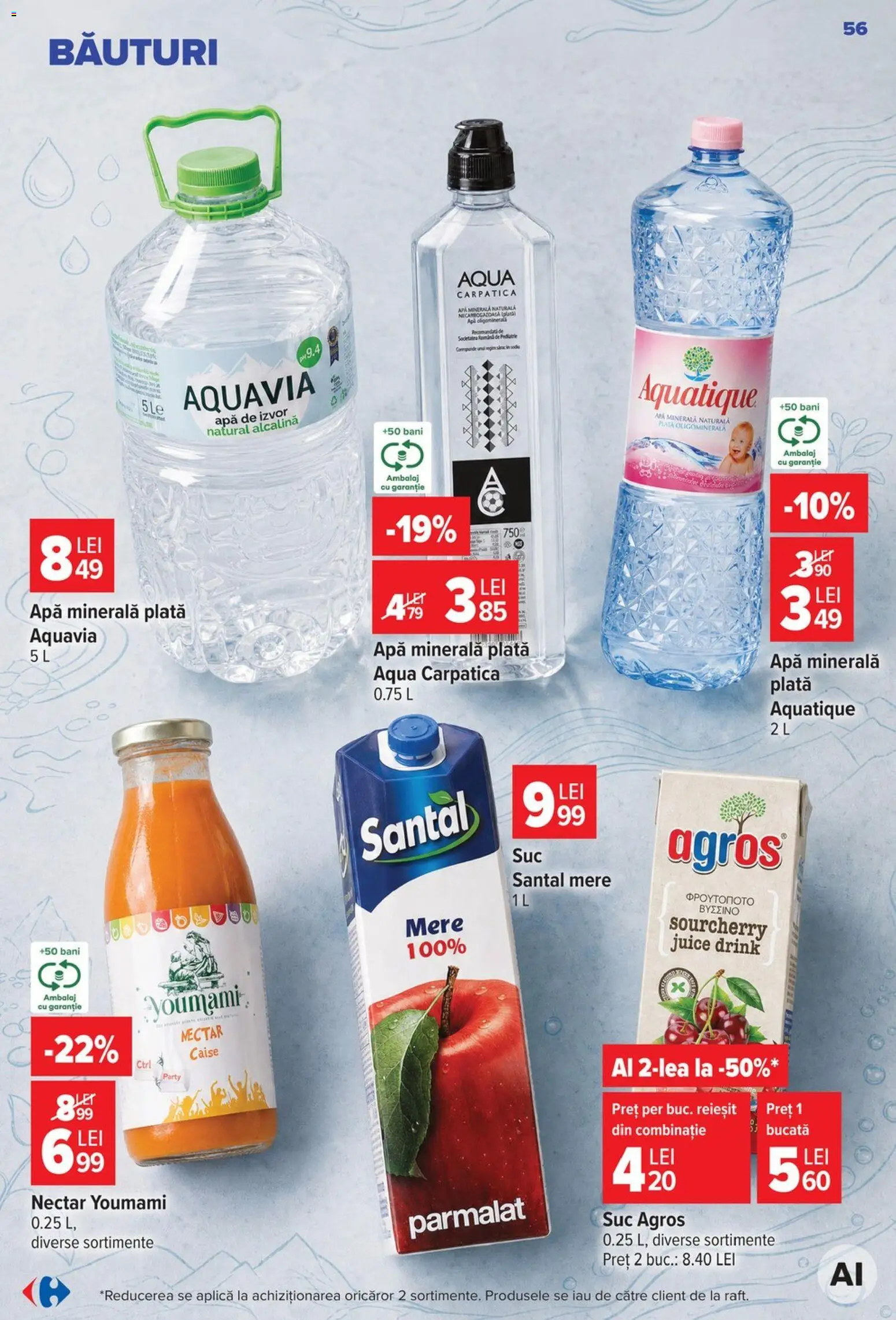 Catalog Carrefour 19 - 24 August 2026 | Pagina 56 | Produse: Aplică, Mere, Caise, Apă
