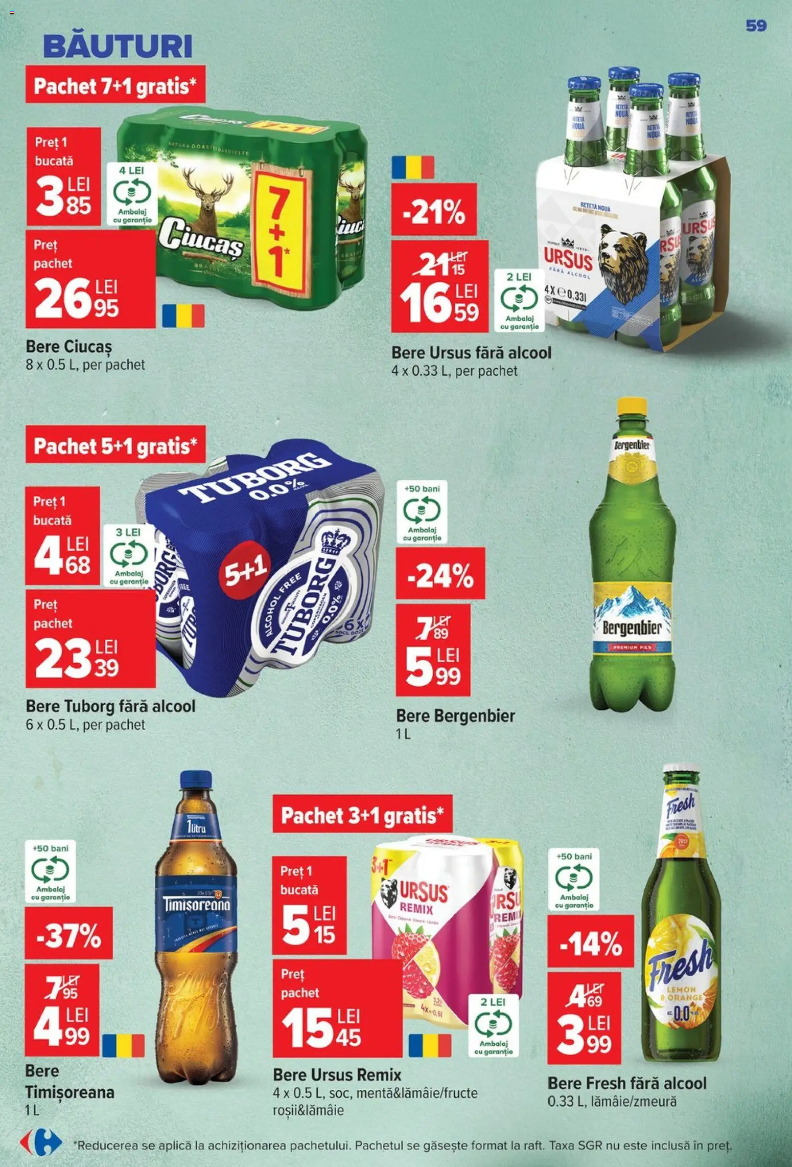 Catalog Carrefour 19 - 24 August 2026 | Pagina 59 | Produse: Ursus, Aplică, Bere, Bergenbier