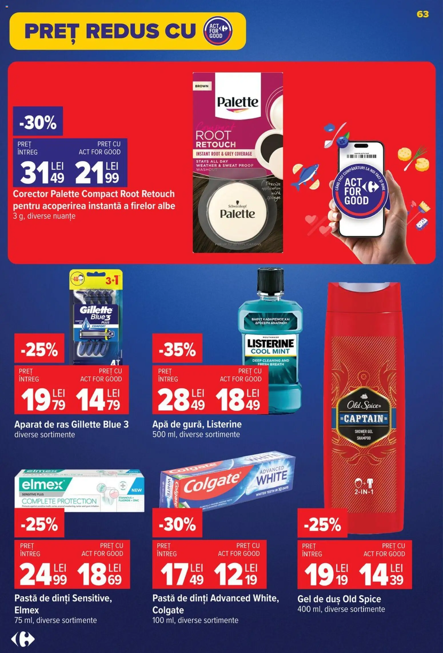 Catalog Carrefour 19 - 24 August 2026 | Pagina 63 | Produse: Grey, Duș, Gel de duș, Pastă de dinți