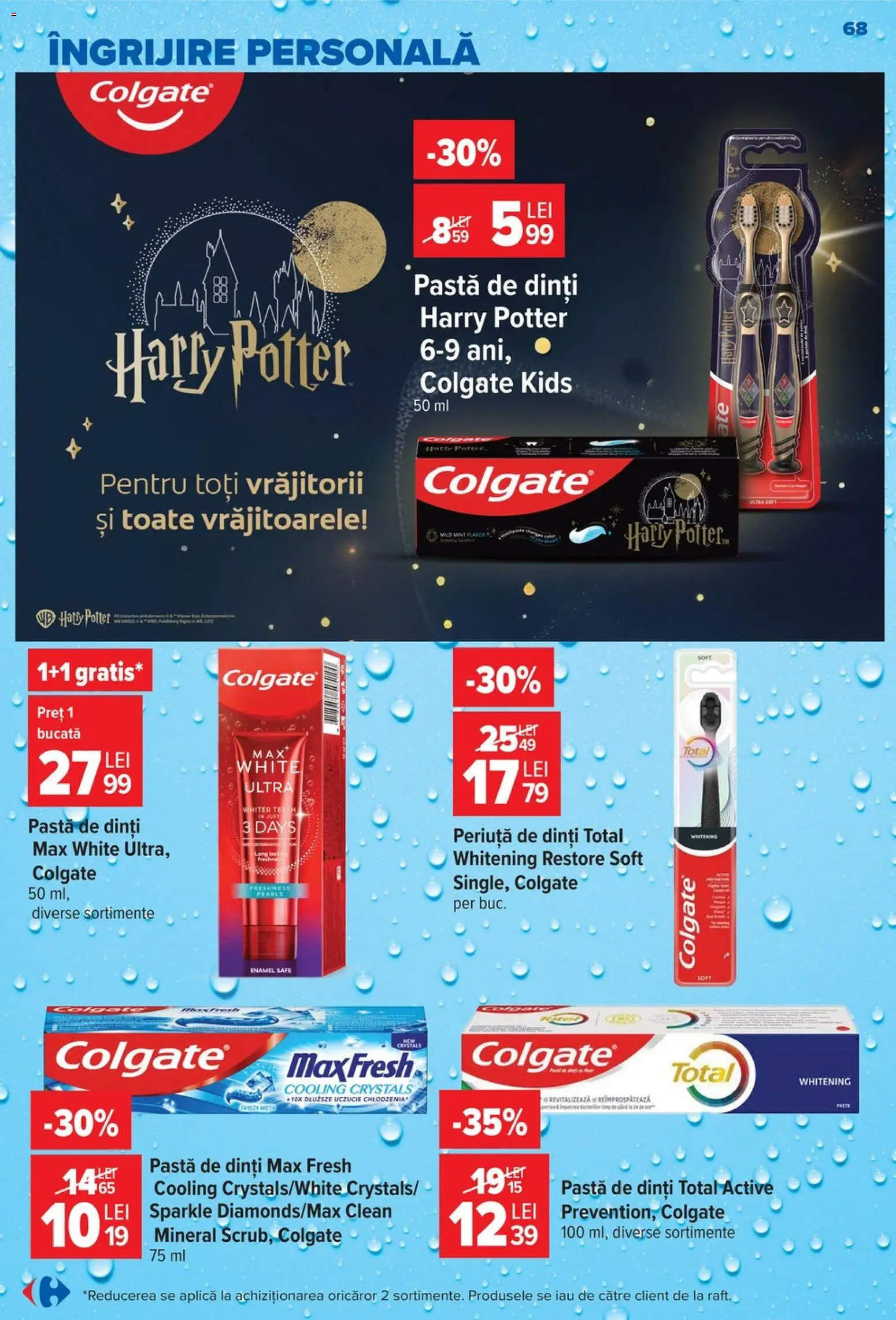 Catalog Carrefour 19 - 24 August 2026 | Pagina 68 | Produse: Clean, Aplică, Pastă de dinți, Periuță de dinți