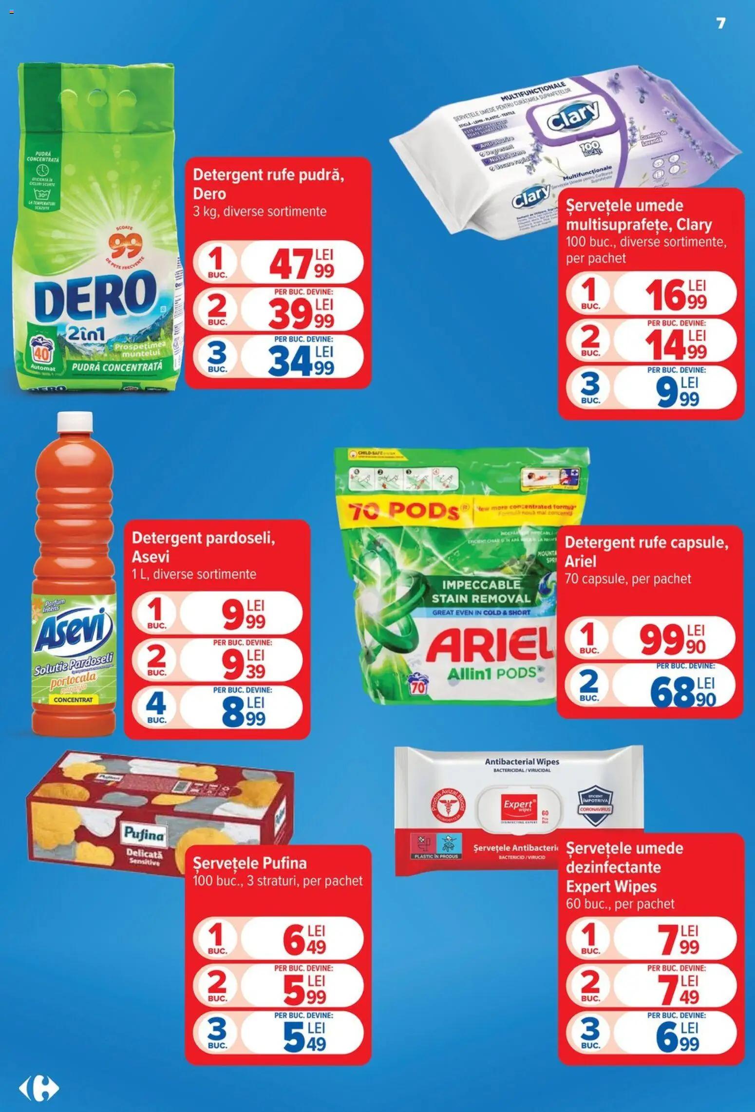 Catalog Carrefour 19 - 24 August 2026 | Pagina 7 | Produse: Detergent Rufe, Parfum, Pudră, Detergent