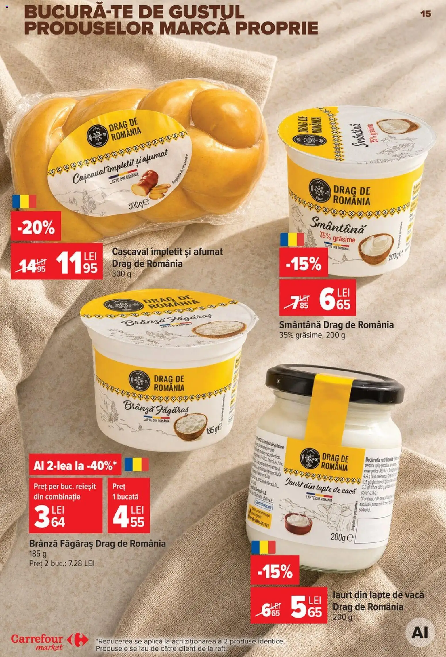 Catalog Carrefour 19 - 24 August 2026 | Pagina 15 | Produse: Cașcaval, Lapte, Gin, Smântână