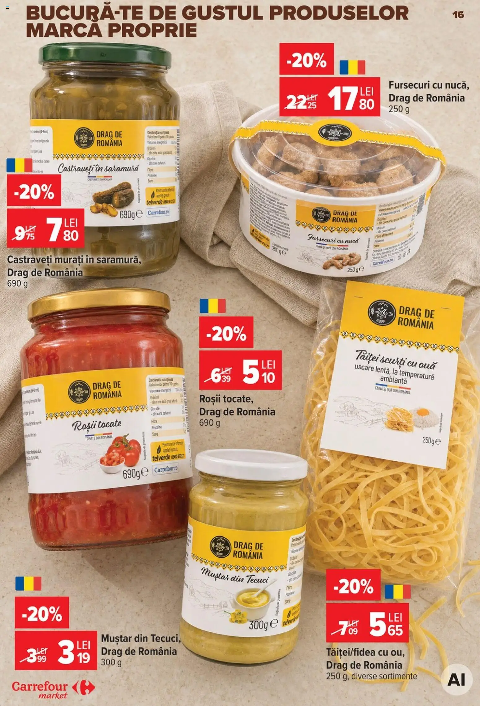 Catalog Carrefour 19 - 24 August 2026 | Pagina 16 | Produse: Castraveti murati, Ouă, Muștar, Castraveți