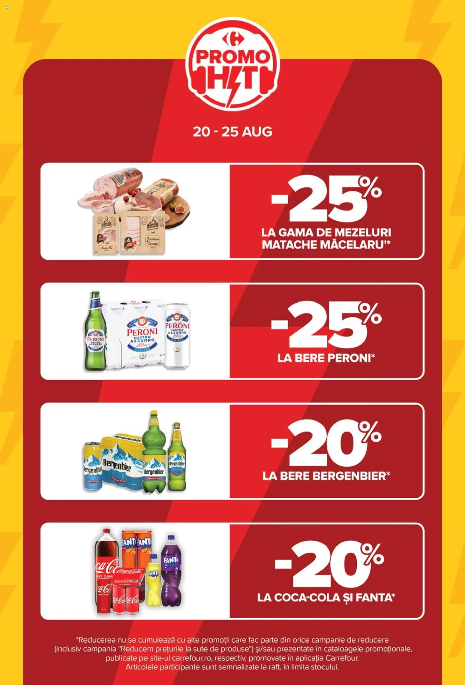 Catalog Carrefour 19 - 24 August 2026 | Pagina 7 | Produse: Peroni nastro azzurro, Fanta, Bere, Bergenbier