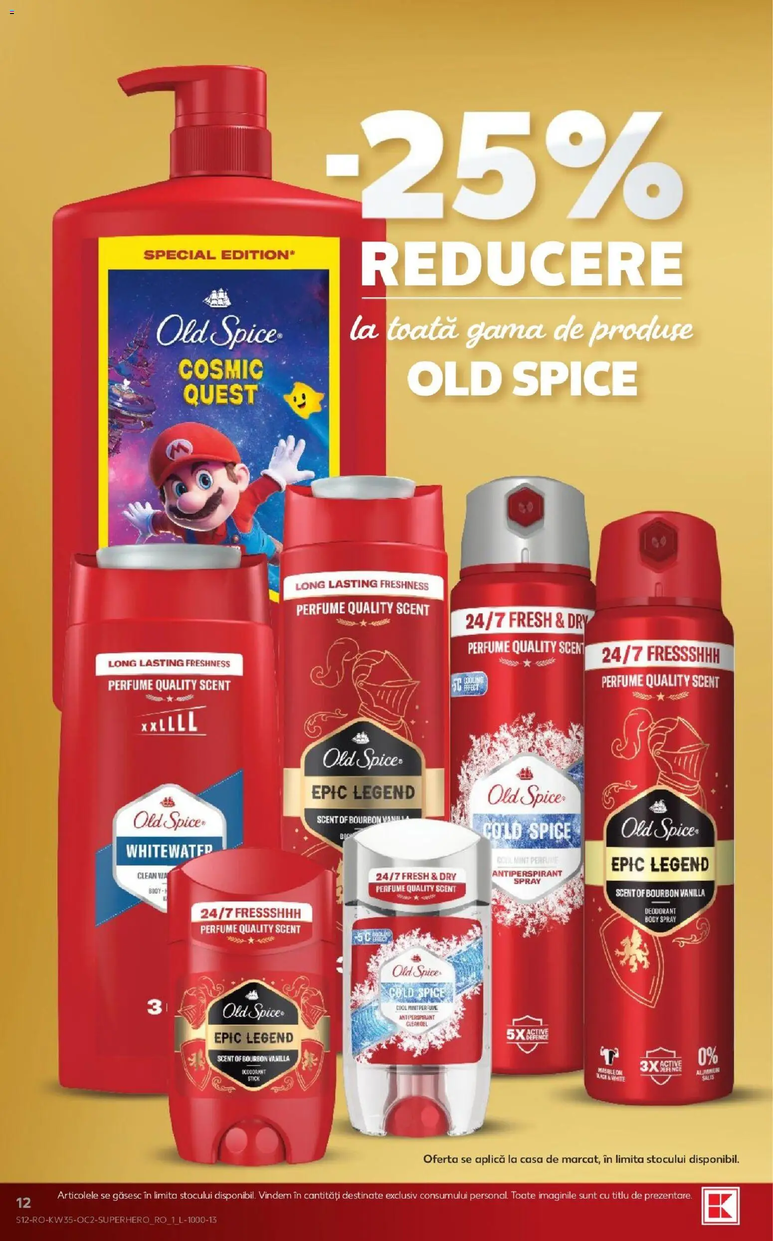 Catalog Kaufland 26 - 31 August 2026 | Pagina 12 | Produse: Old Spice, Aplică, Clear, Bourbon