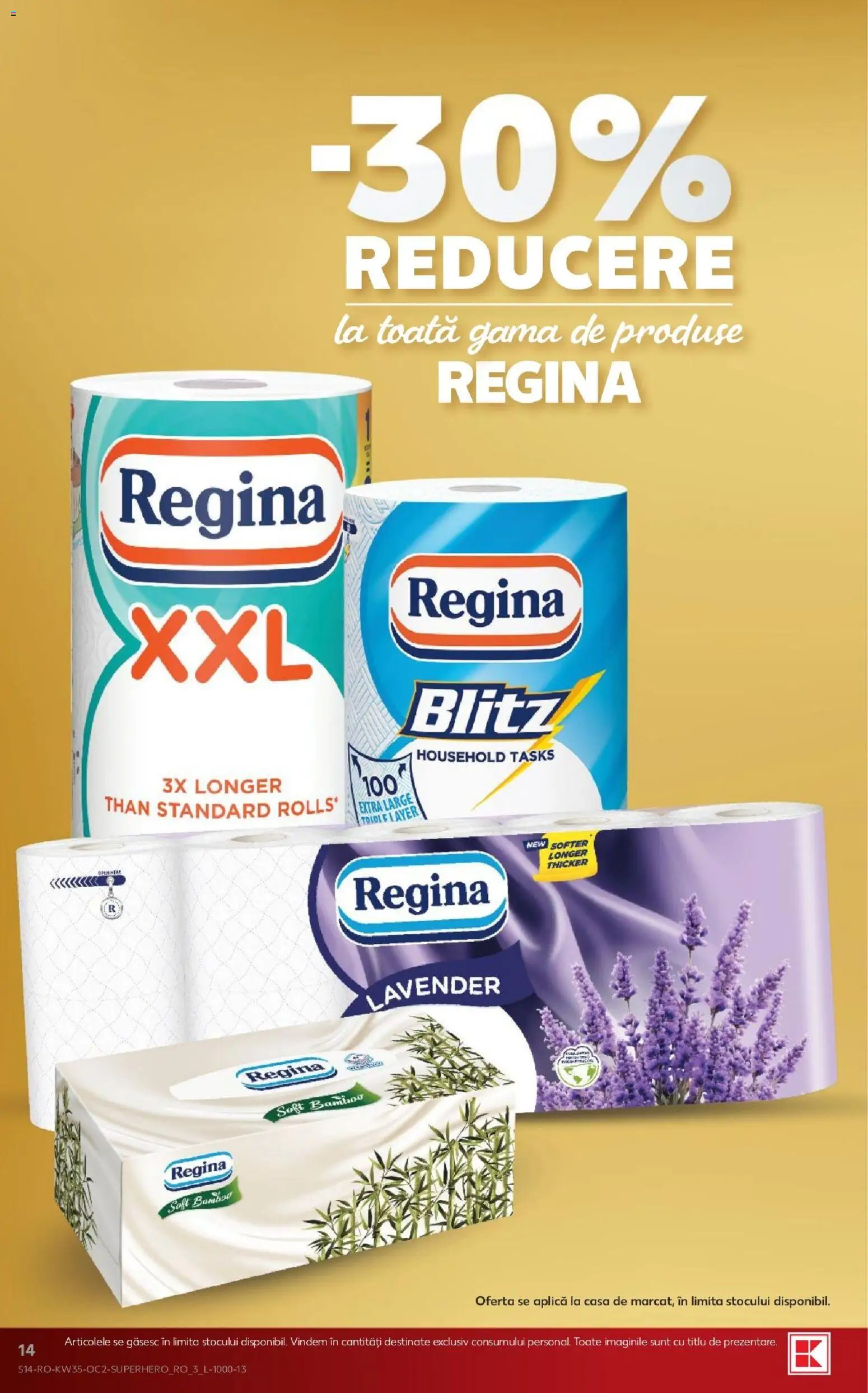 Catalog Kaufland 26 - 31 August 2026 | Pagina 14 | Produse: Regina, Aplică, Bamboo