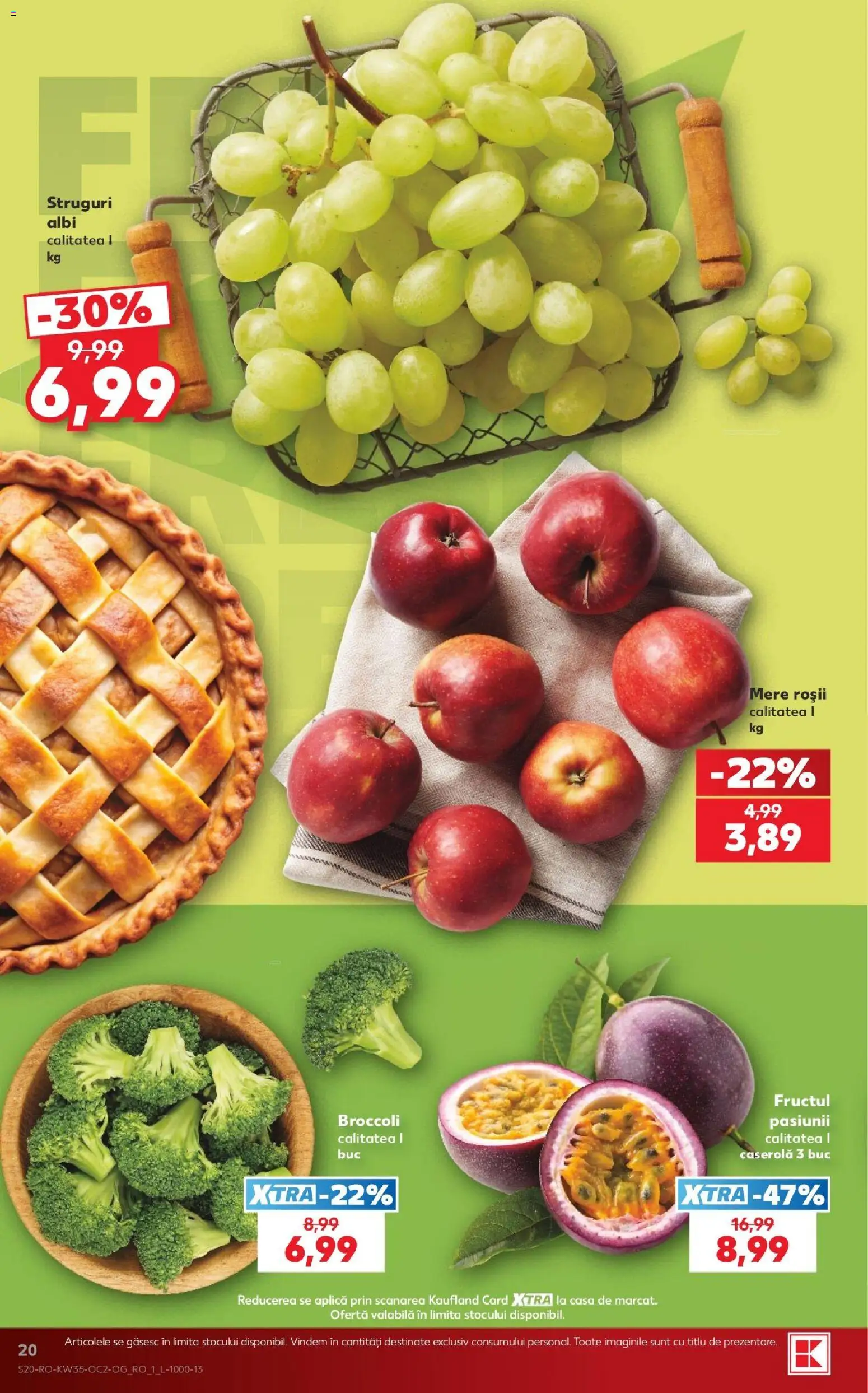 Catalog Kaufland 26 - 31 August 2026 | Pagina 20 | Produse: Caserola, Mere, Roșii, Broccoli