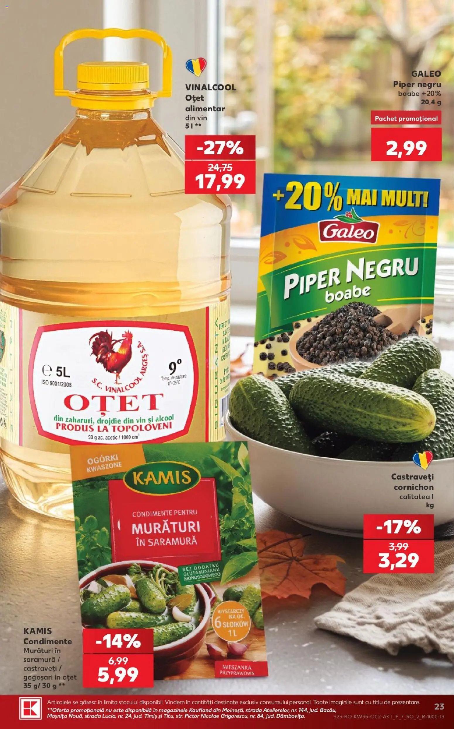 Catalog Kaufland 26 - 31 August 2026 | Pagina 23 | Produse: Vin, Castraveți, Condimente, Piper