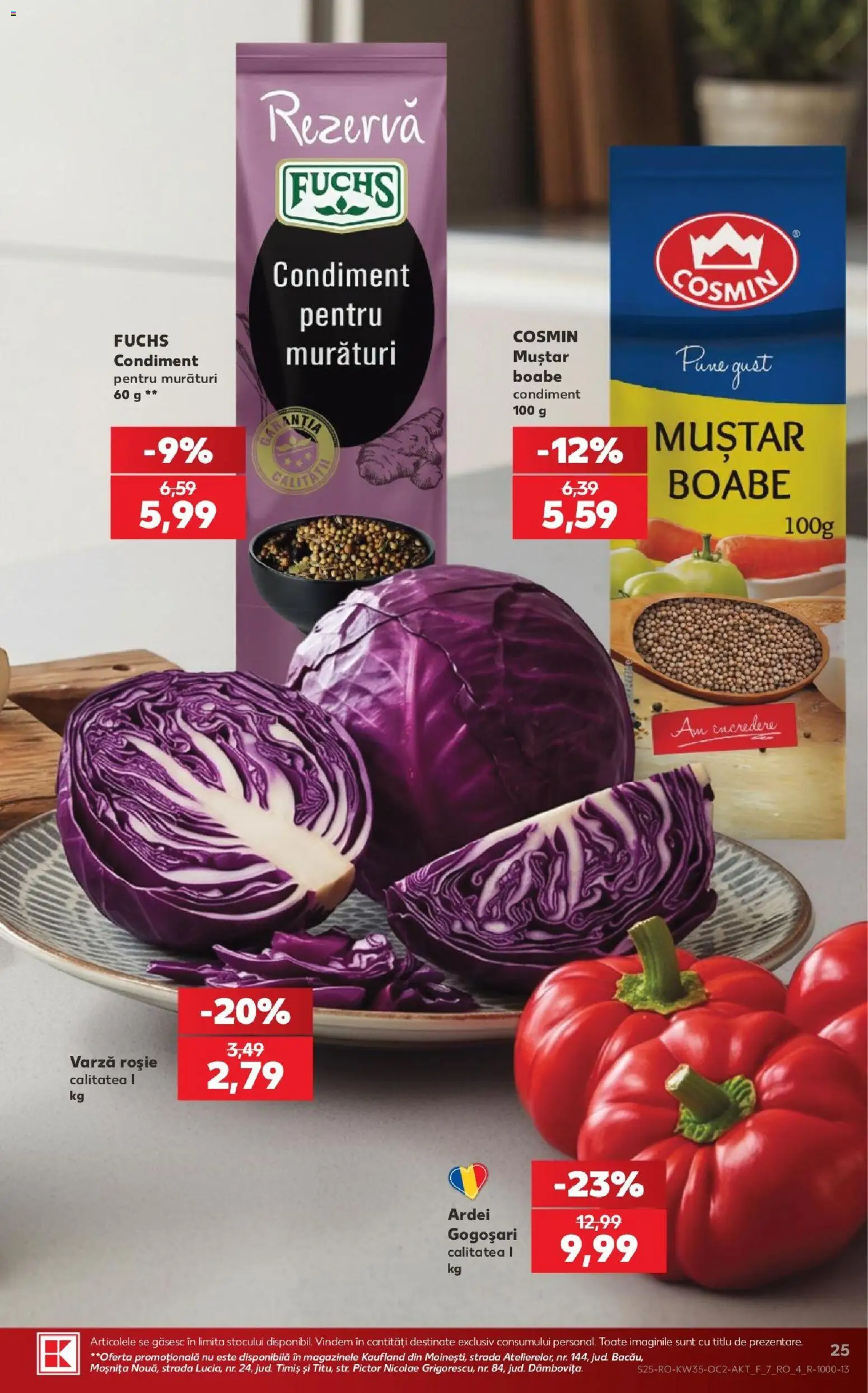 Catalog Kaufland 26 - 31 August 2026 | Pagina 25 | Produse: Varză, Ardei, Muștar