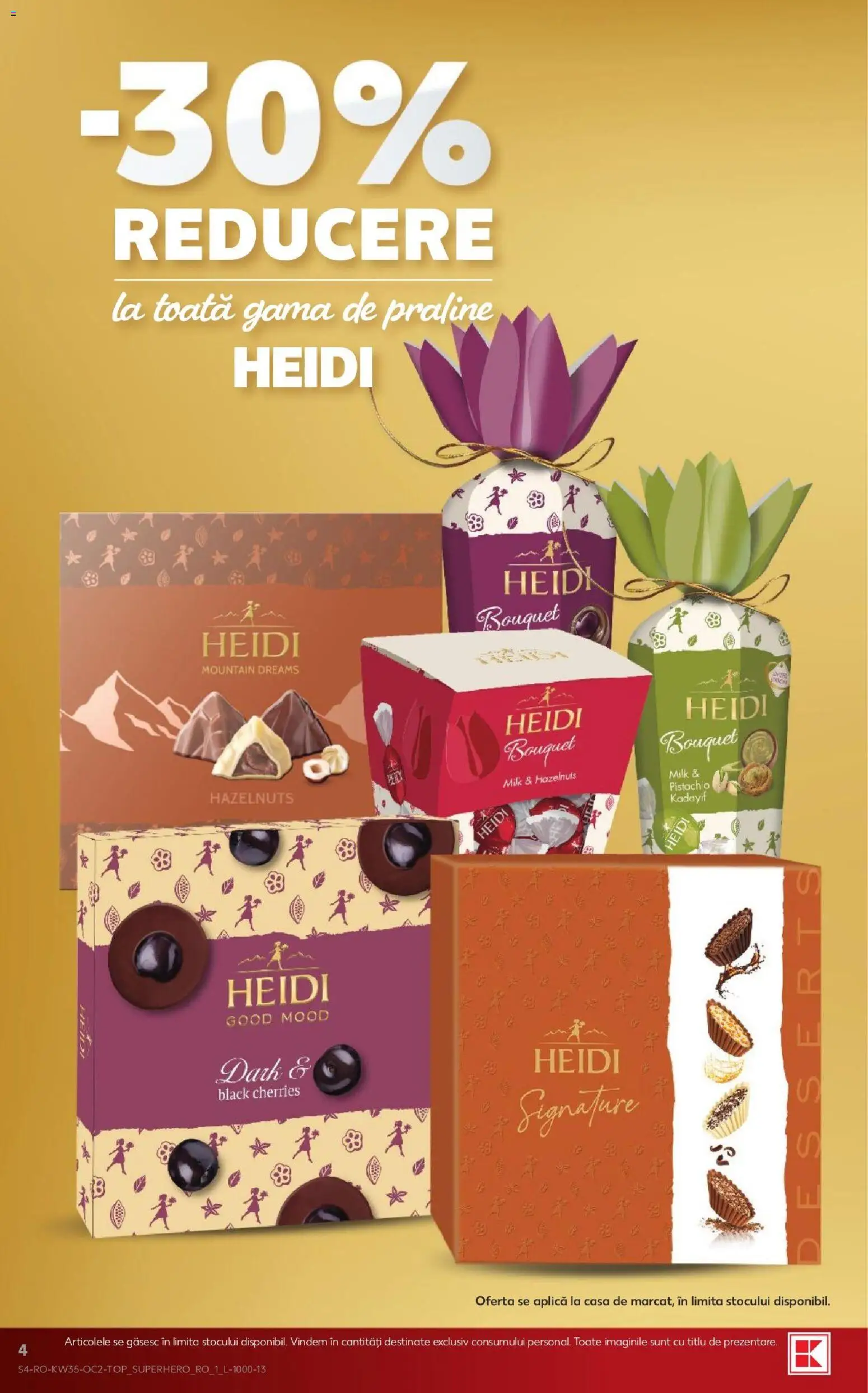 Catalog Kaufland 26 - 31 August 2026 | Pagina 4 | Produse: Aplică, Praline, Heidi, Black