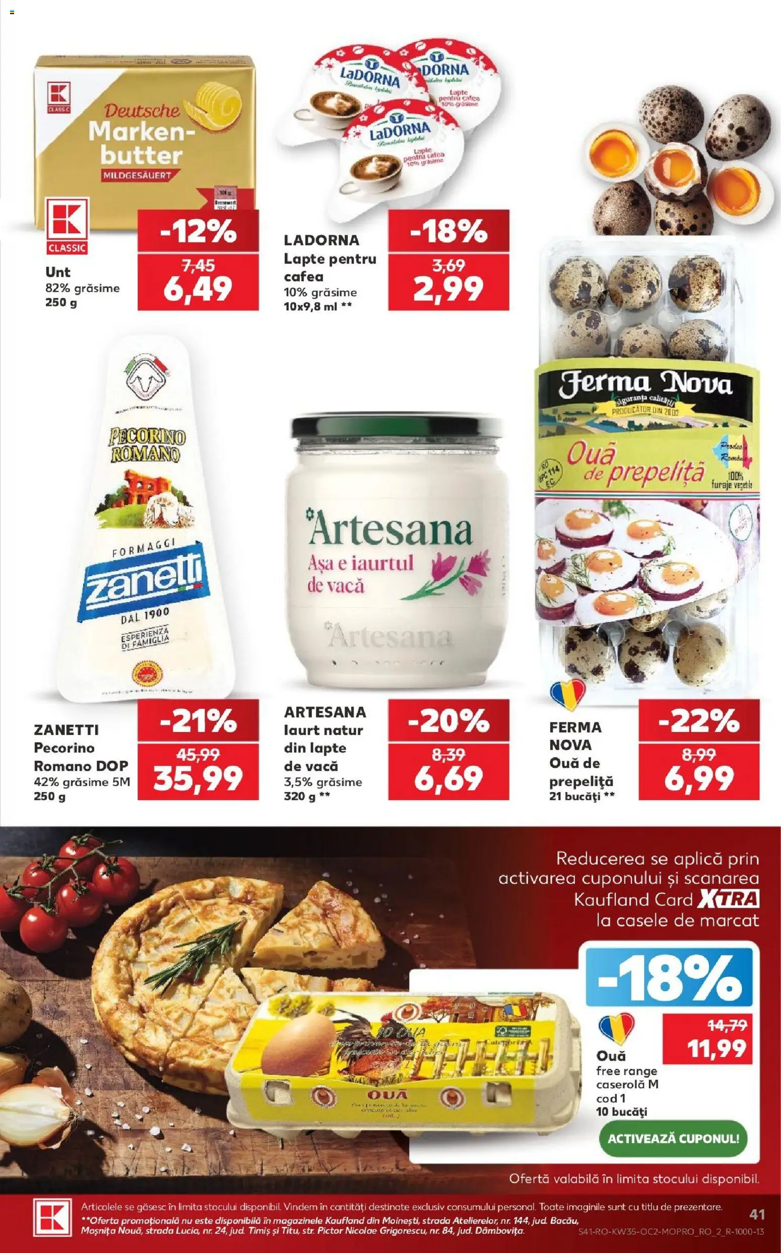 Catalog Kaufland 26 - 31 August 2026 | Pagina 41 | Produse: Caserola, Aplică, Lapte, Ouă