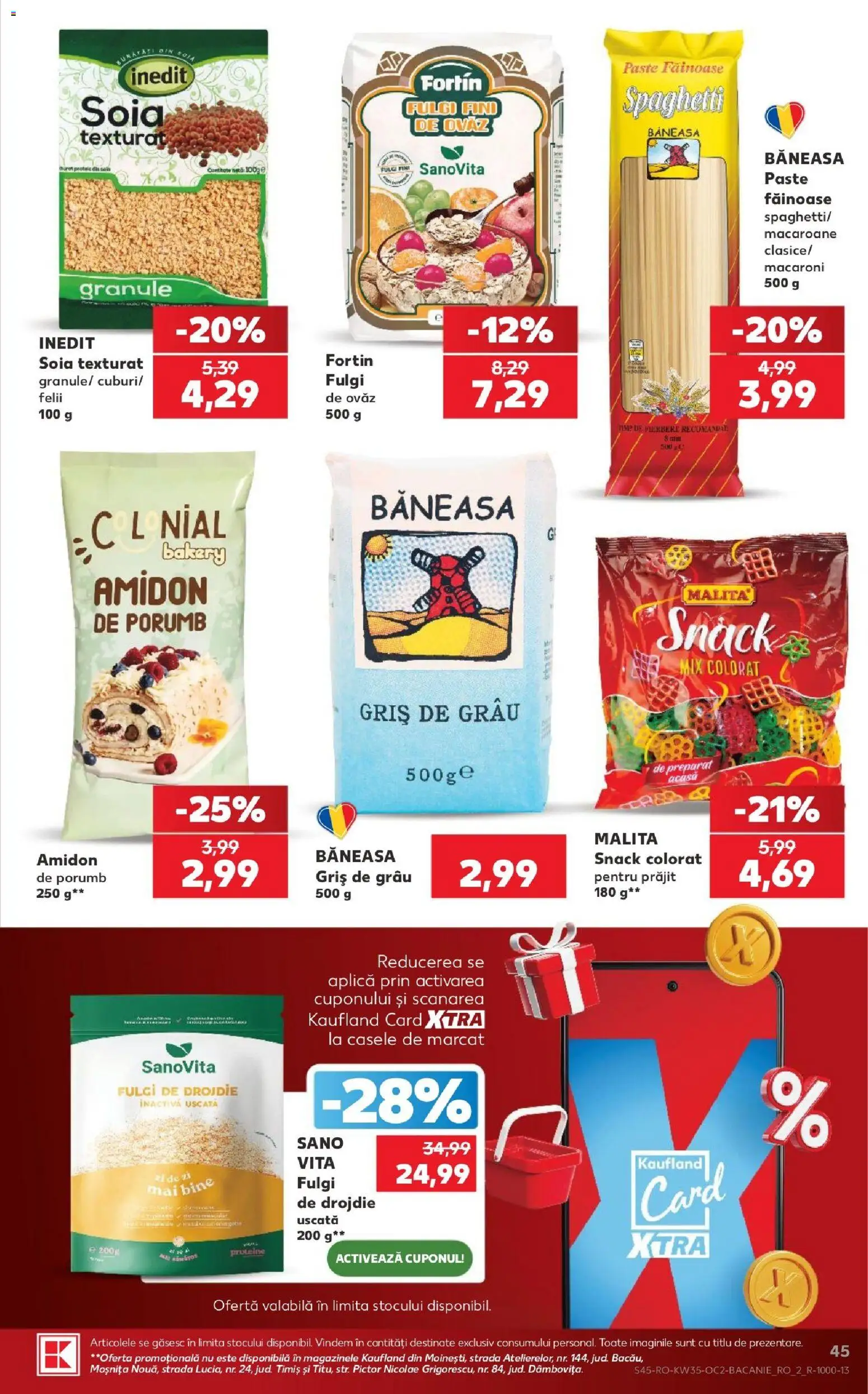 Catalog Kaufland 26 - 31 August 2026 | Pagina 45 | Produse: Vită, Aplică, Paste, Fulgi