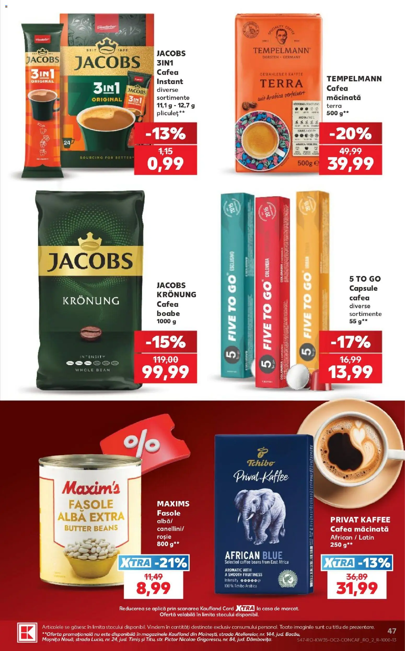 Catalog Kaufland 26 - 31 August 2026 | Pagina 47 | Produse: Alba, Aplică, Cafea macinata, Jacobs