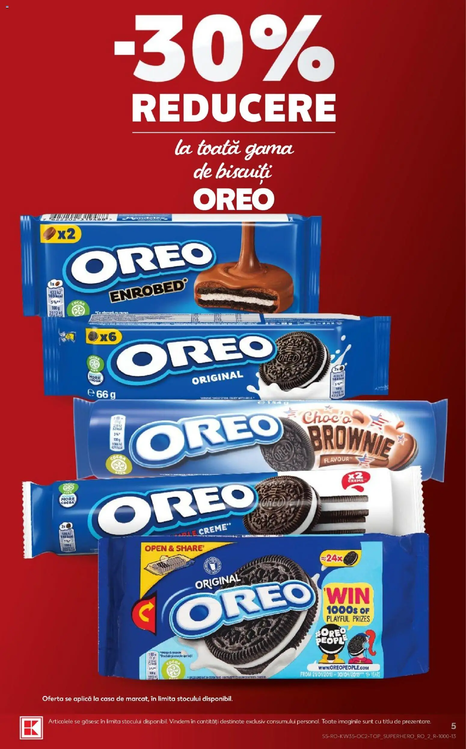 Catalog Kaufland 26 - 31 August 2026 | Pagina 5 | Produse: Oreo, Aplică, Biscuiți