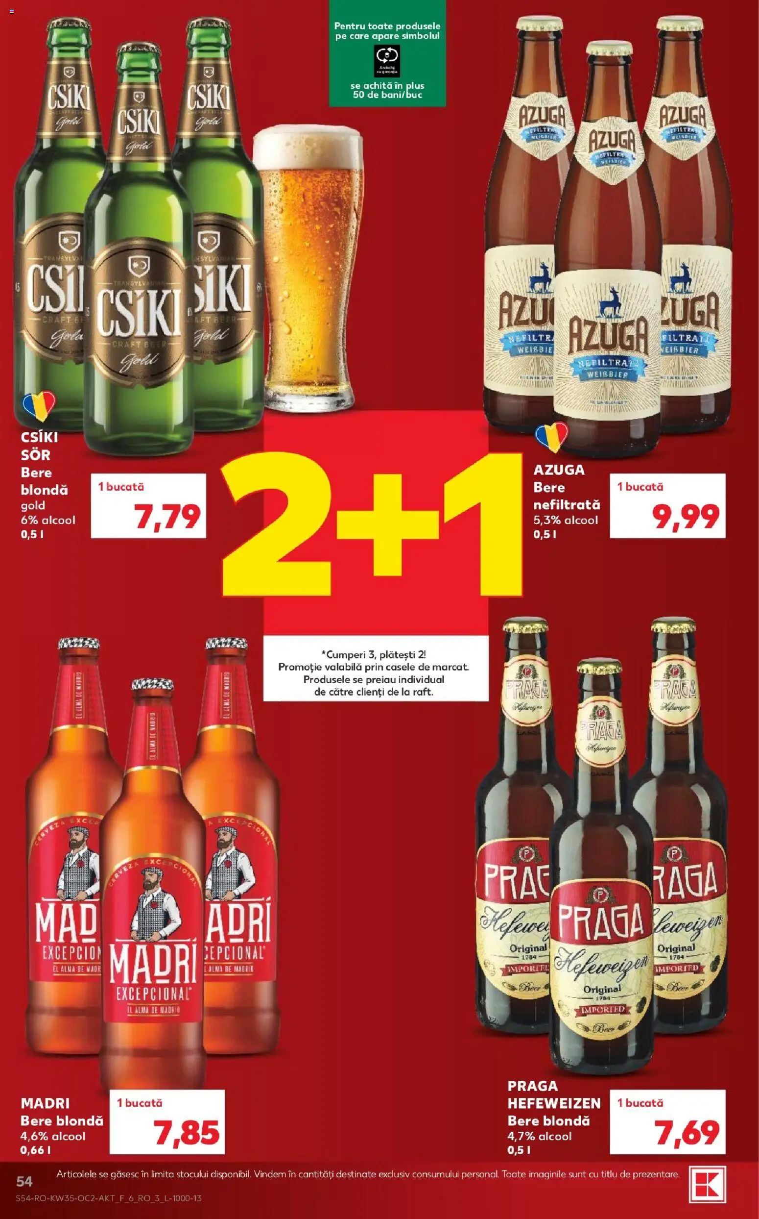 Catalog Kaufland 26 - 31 August 2026 | Pagina 54 | Produse: Bere, Plus