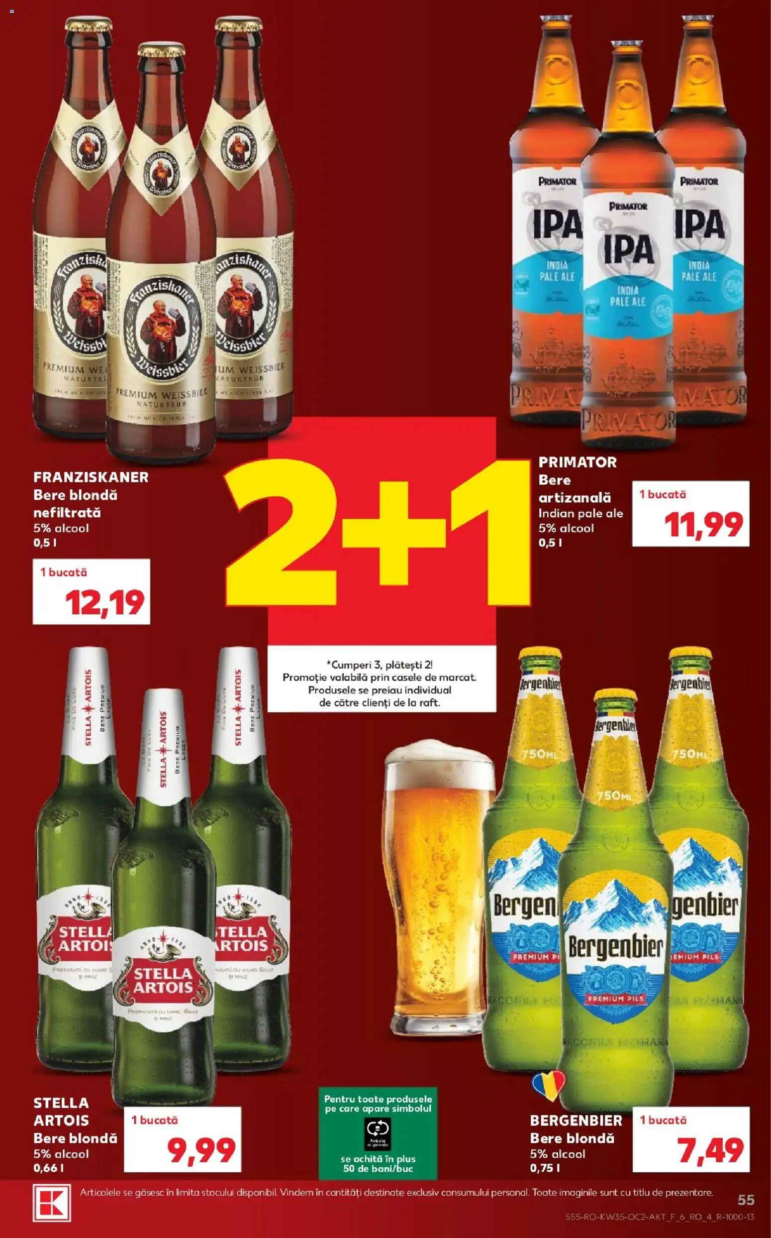 Catalog Kaufland 26 - 31 August 2026 | Pagina 55 | Produse: Premium, Bere, Bergenbier, Plus