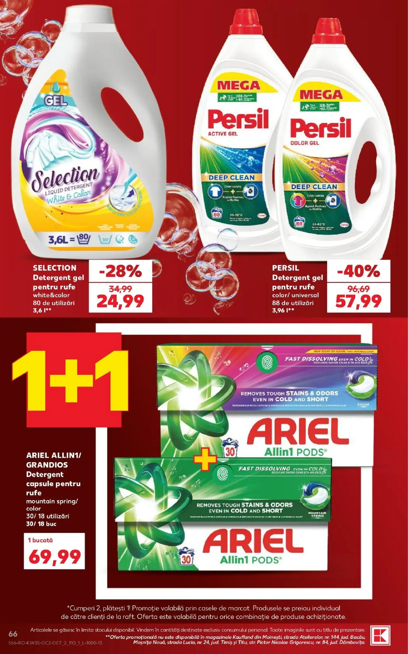 Catalog Kaufland 26 - 31 August 2026 | Pagina 66 | Produse: Clean, Active, Detergent, Apă
