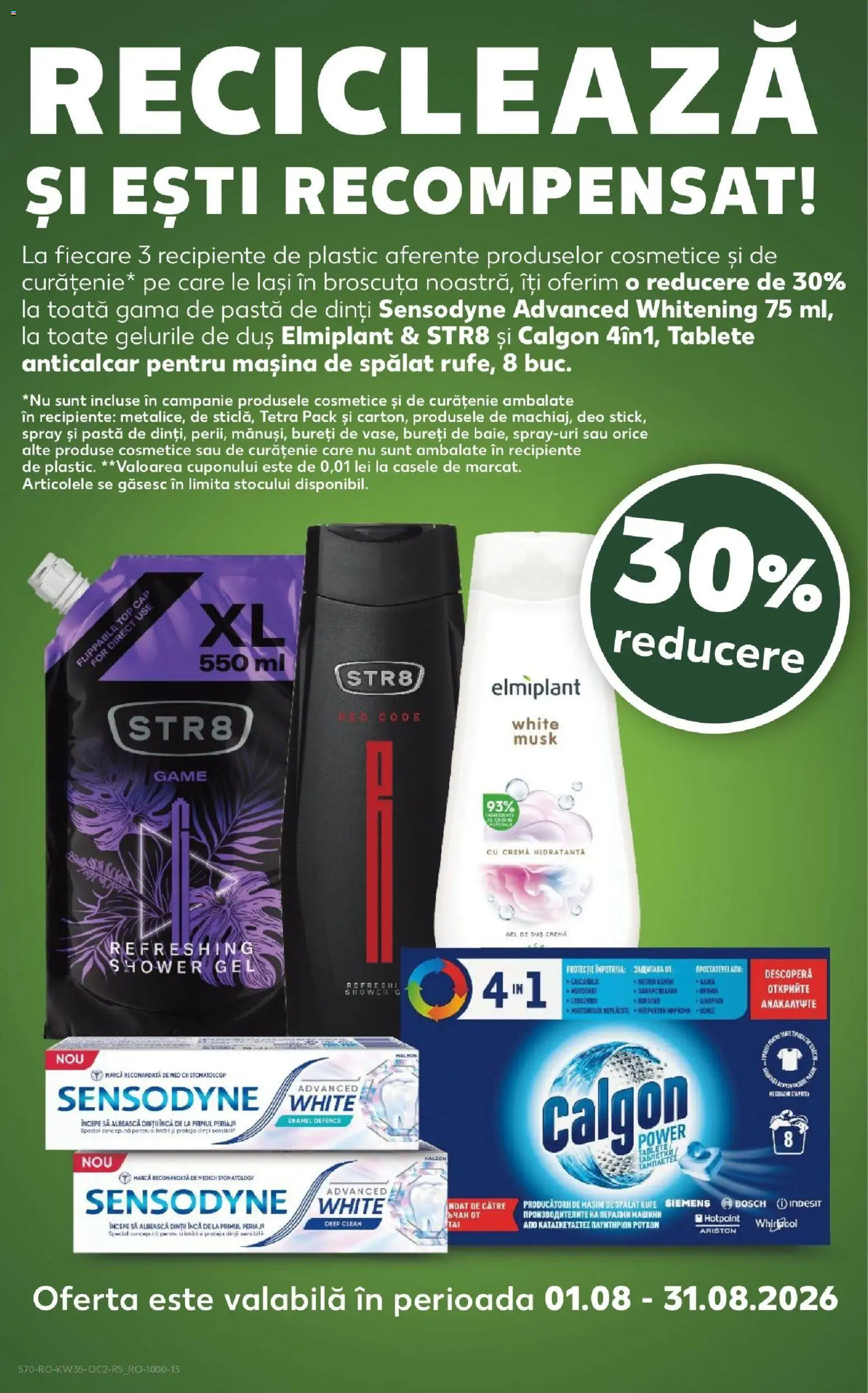 Catalog Kaufland 26 - 31 August 2026 | Pagina 70 | Produse: Calgon, Top, Cremă hidratantă, Cremă