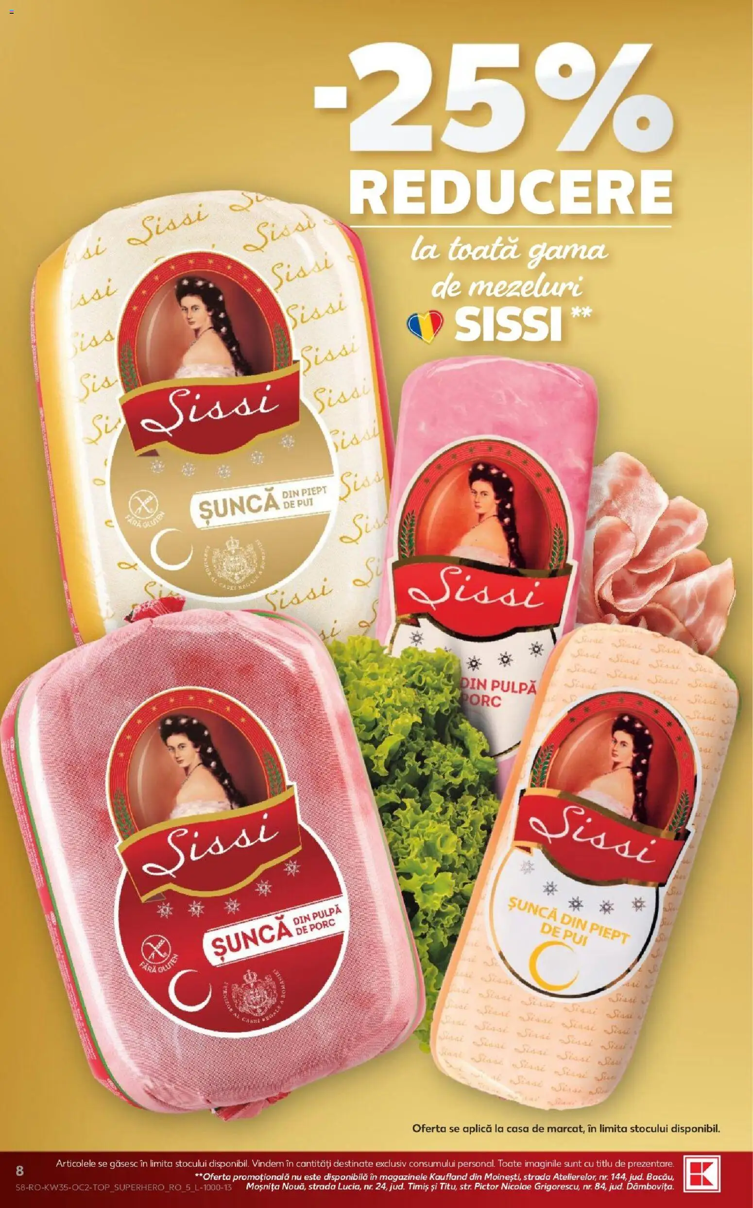 Catalog Kaufland 26 - 31 August 2026 | Pagina 8 | Produse: Aplică, Pui, Șuncă