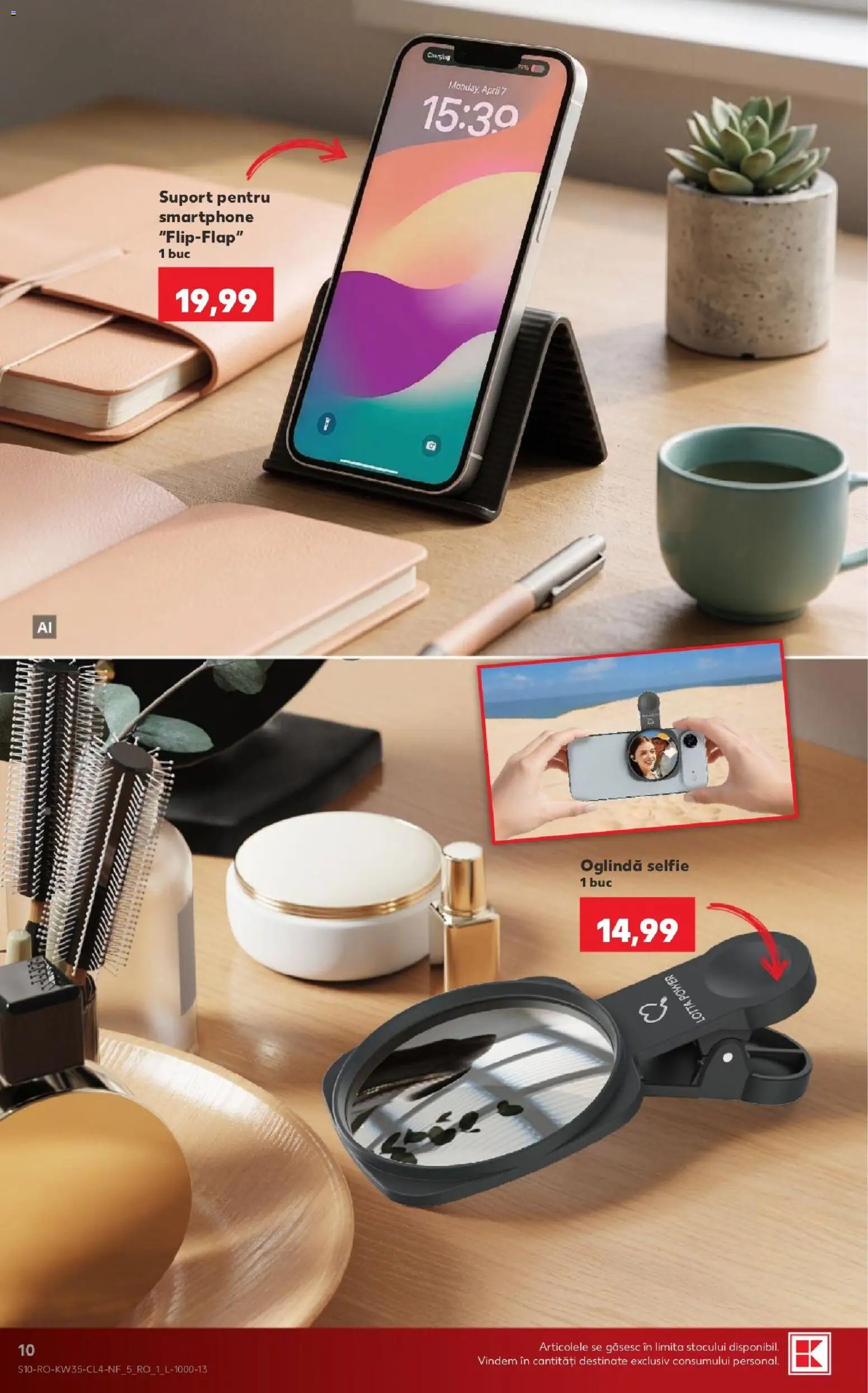 Catalog Kaufland 26 - 31 August 2026 | Pagina 10 | Produse: Smartphone, Oglindă, Suport, Power
