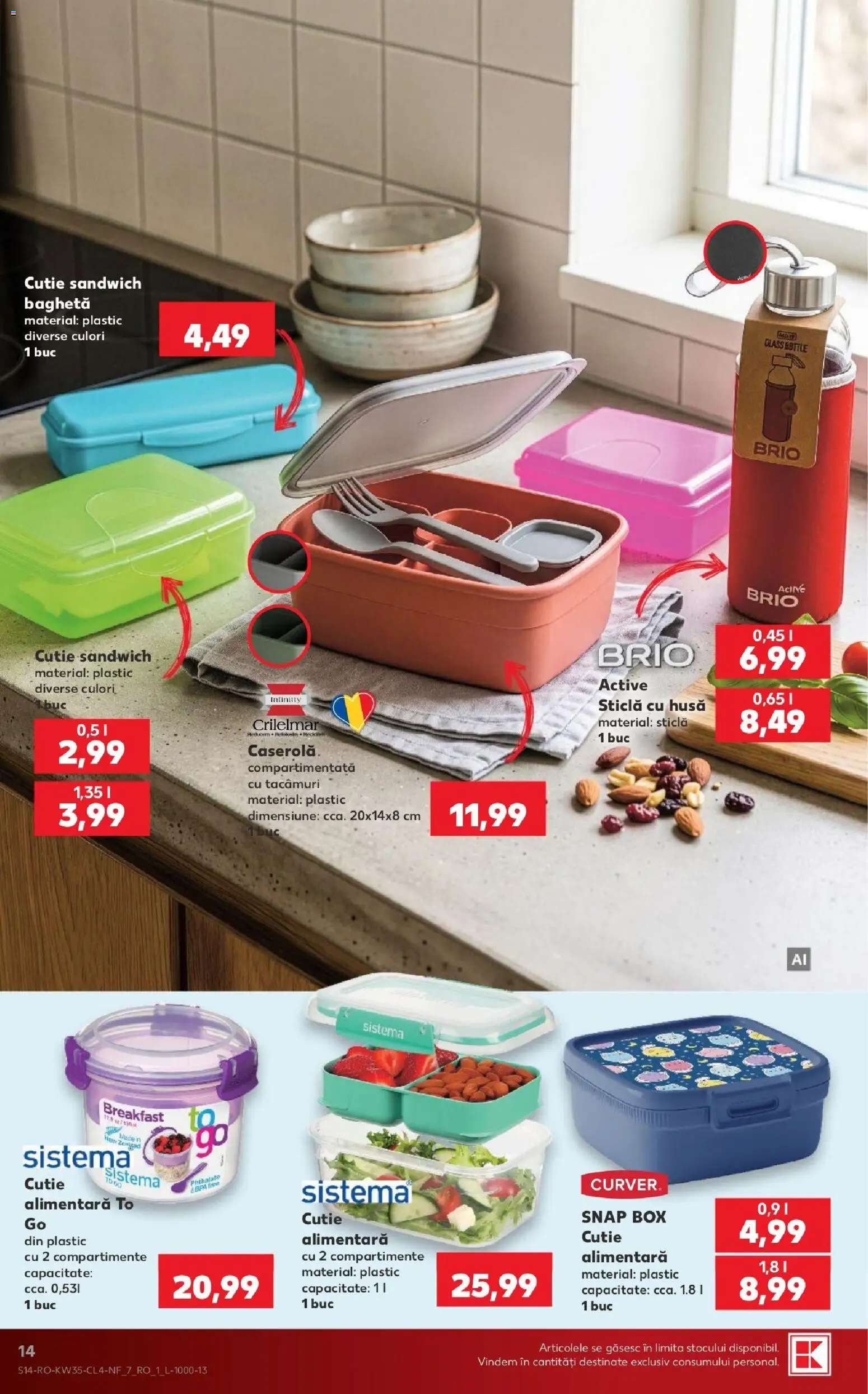 Catalog Kaufland 26 - 31 August 2026 | Pagina 14 | Produse: Caserola, Active, Cutie