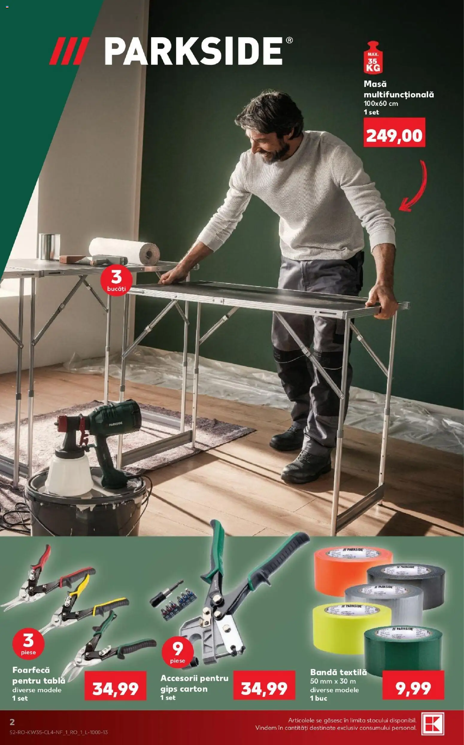 Catalog Kaufland 26 - 31 August 2026 | Pagina 2 | Produse: Parkside, Tablă, Masă