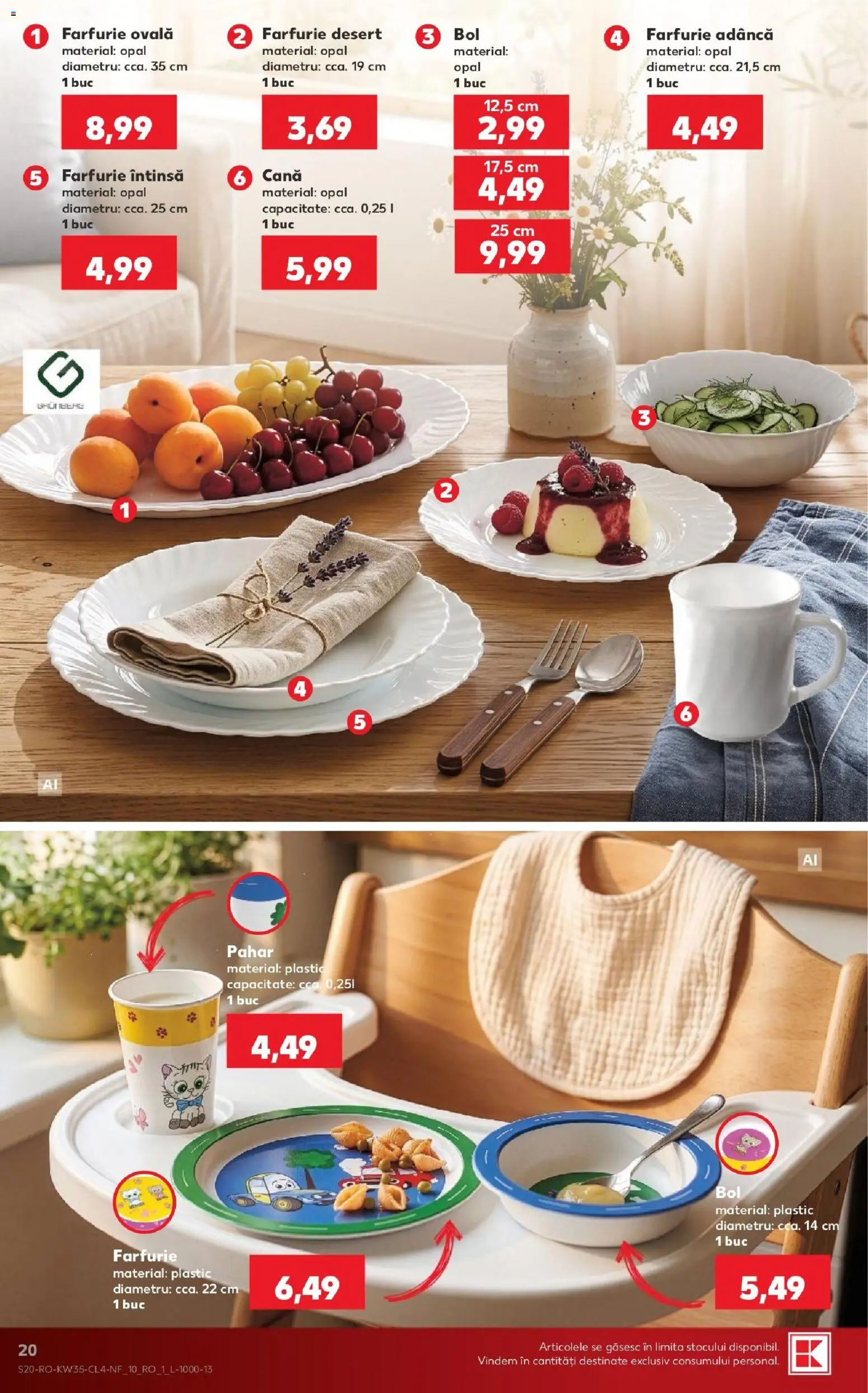 Catalog Kaufland 26 - 31 August 2026 | Pagina 20 | Produse: Farfurie, Desert